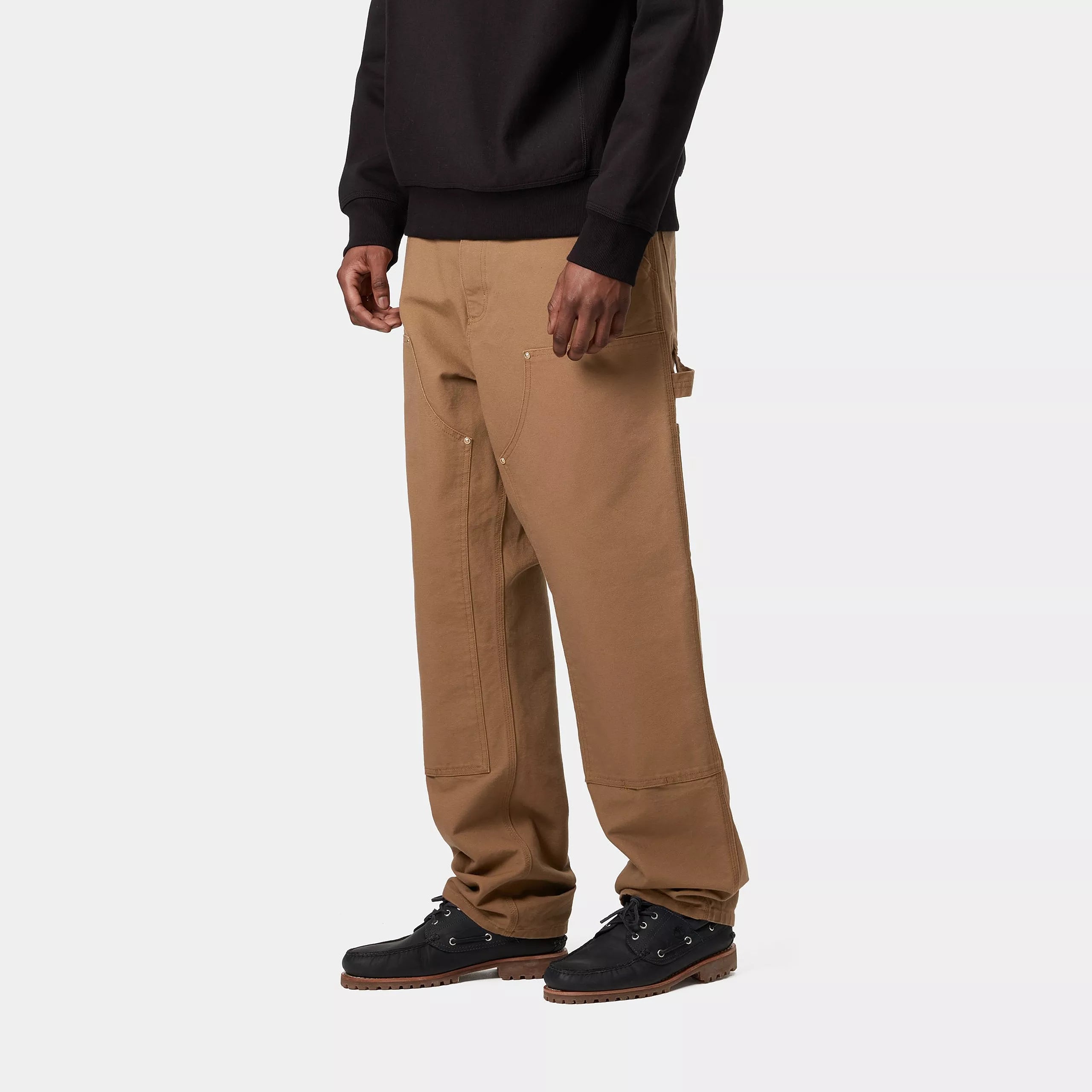 DOUBLE KNEE PANT - Hamilton Brown (rinsed)