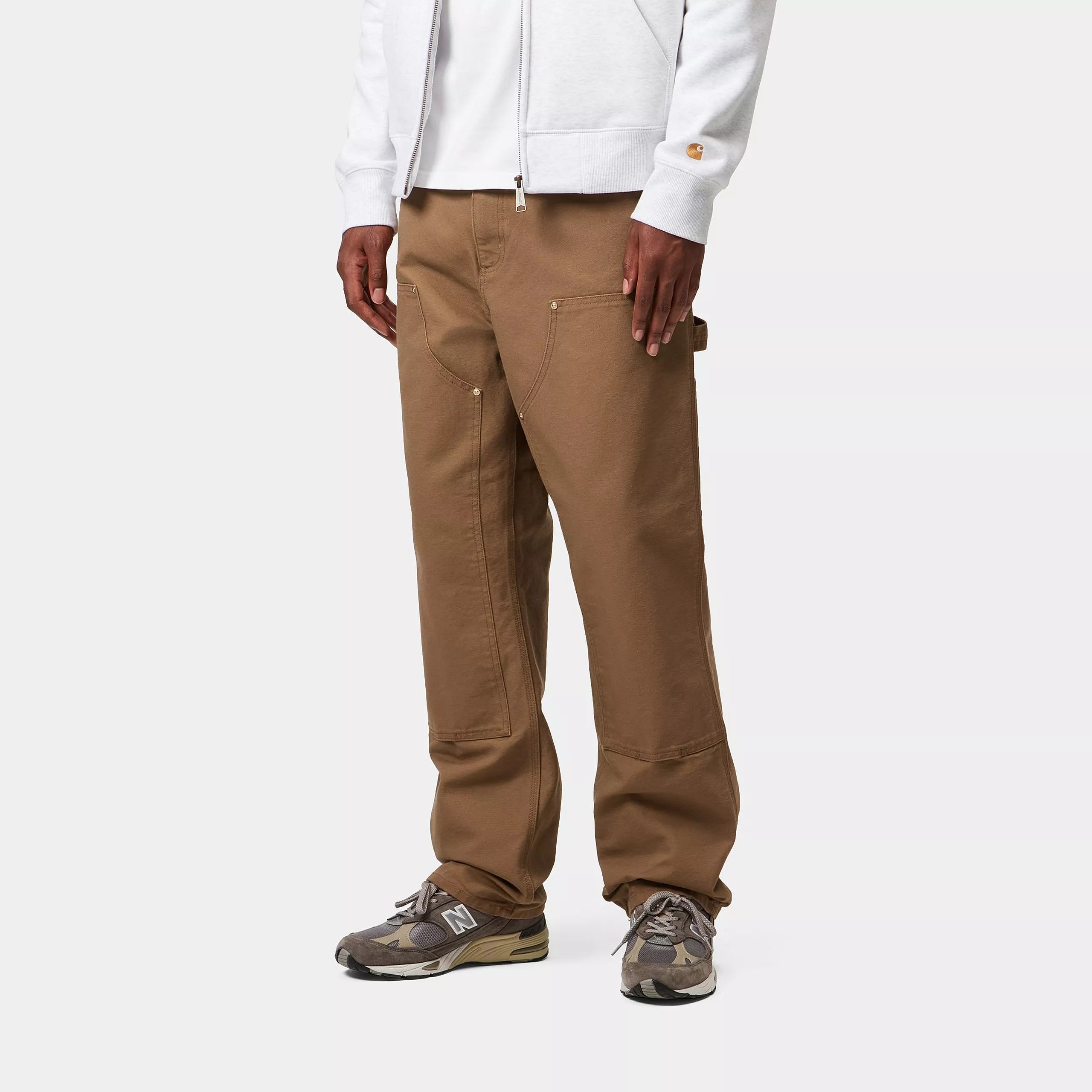 DOUBLE KNEE PANT  - Hamilton Brown (rinsed)