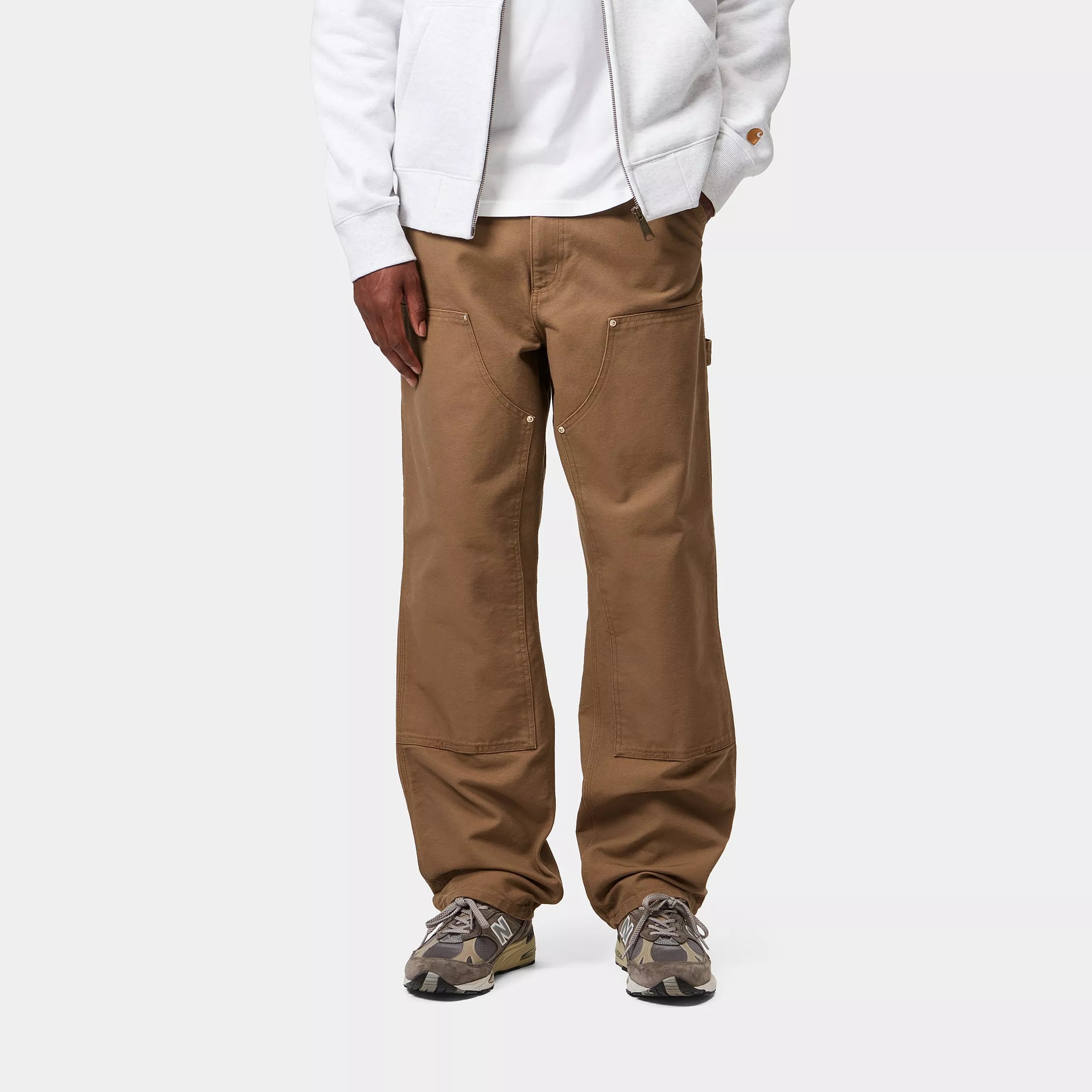 DOUBLE KNEE PANT  - Hamilton Brown (rinsed)