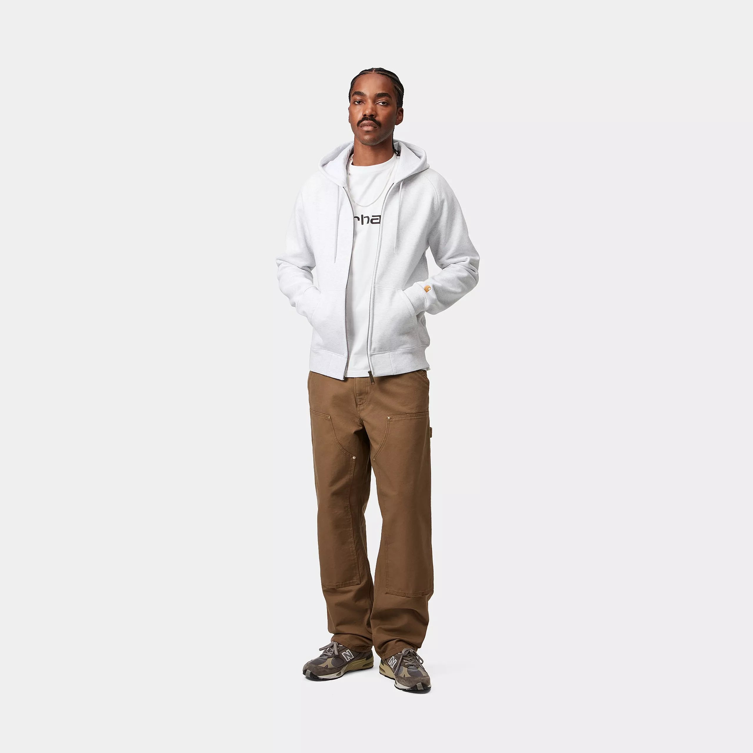 DOUBLE KNEE PANT  - Hamilton Brown (rinsed)