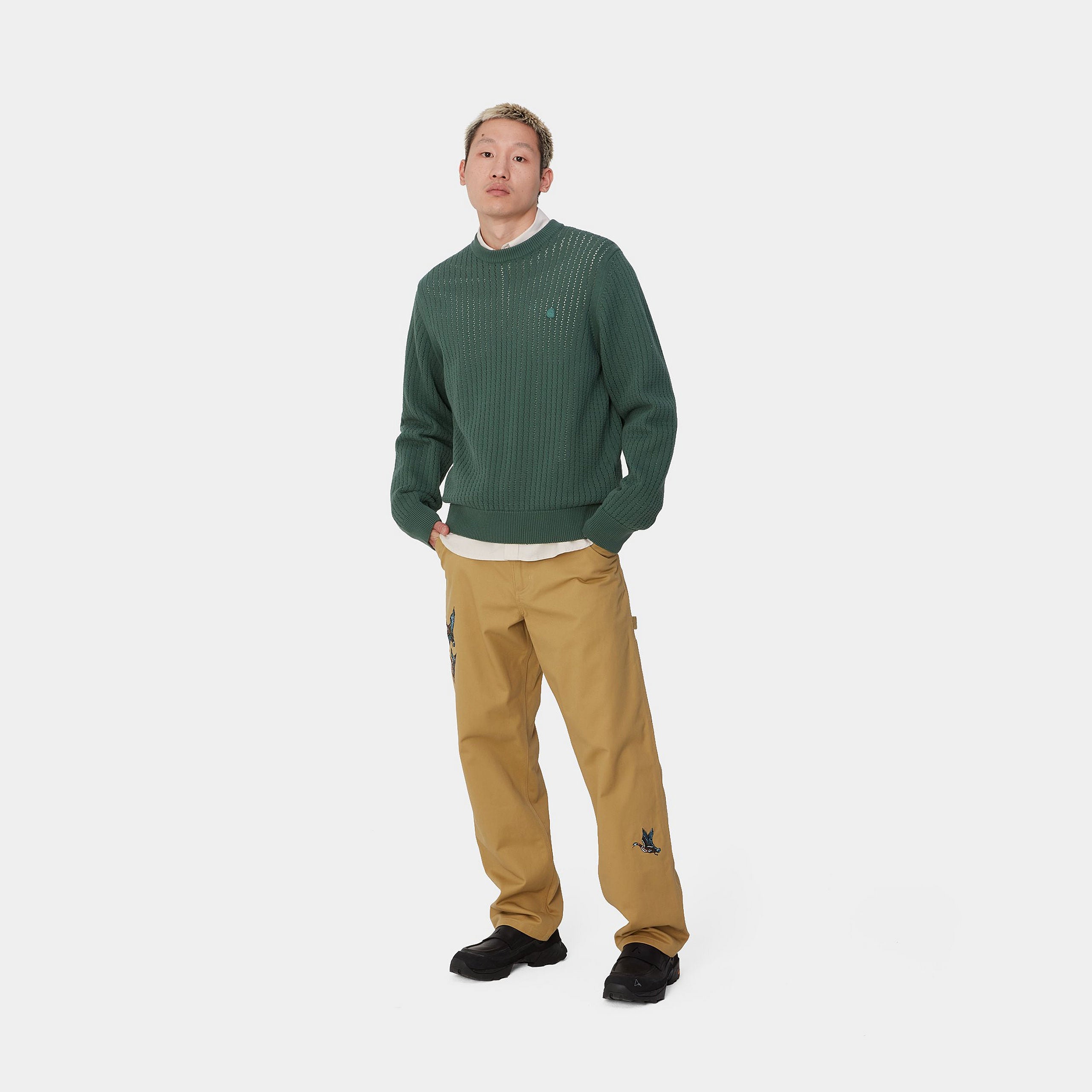 DUCKS SINGLE KNEE PANT - Bourbon