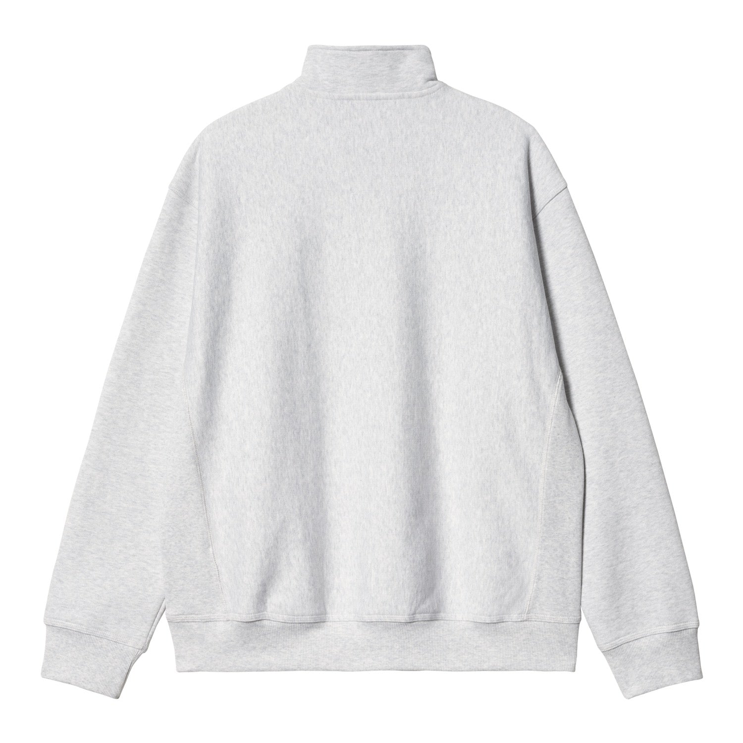 HALF ZIP AMERICAN SCRIPT SWEAT - Ash Heather