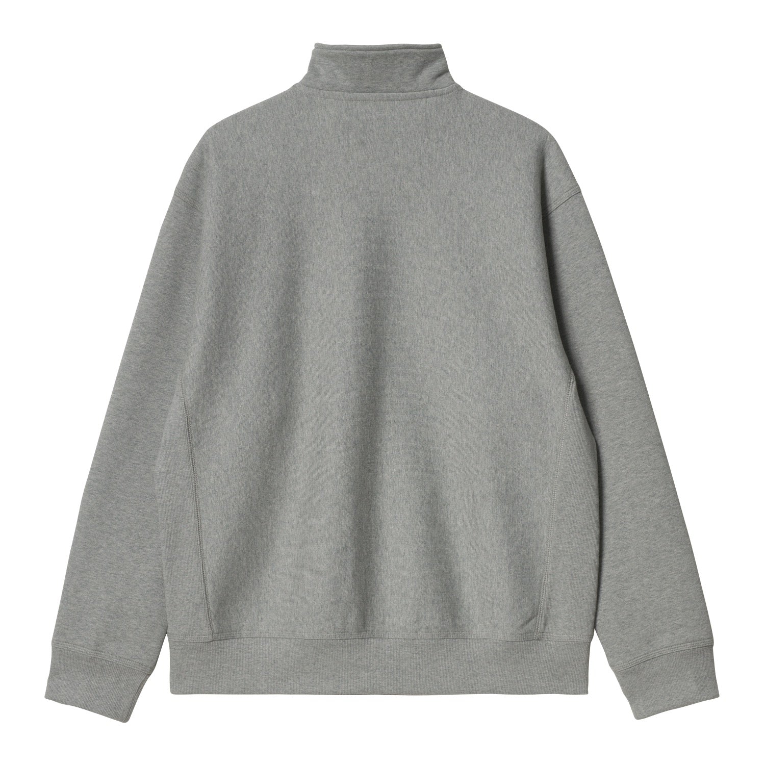 HALF ZIP AMERICAN SCRIPT SWEATSHIRT - Grey Heather