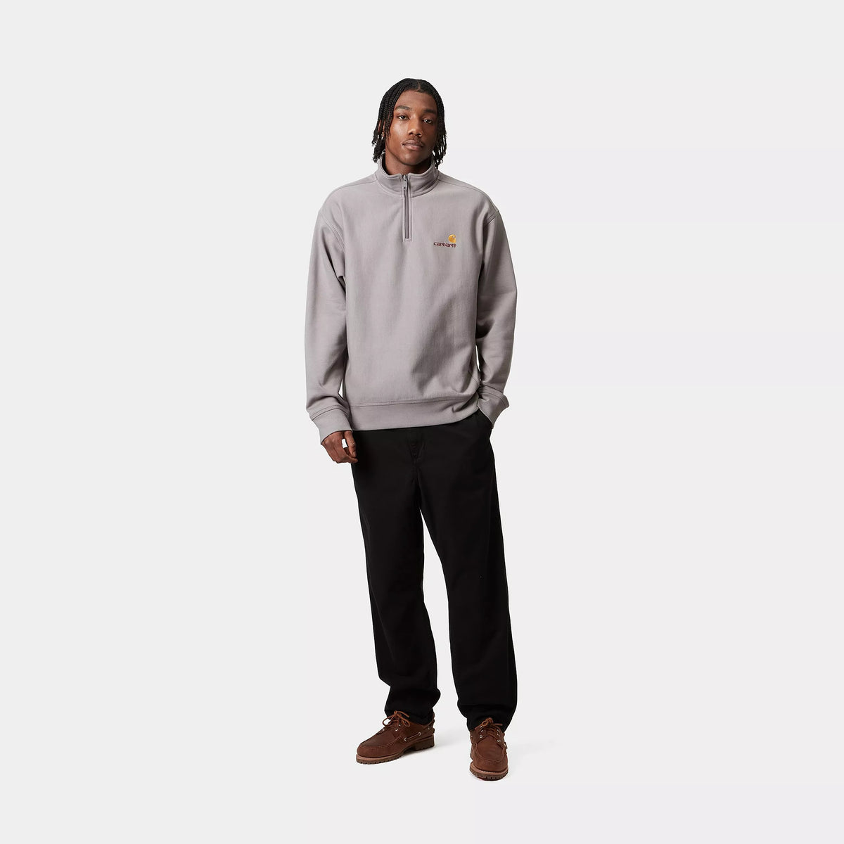 HALF ZIP AMERICAN SCRIPT SWEAT - Yosemite 4