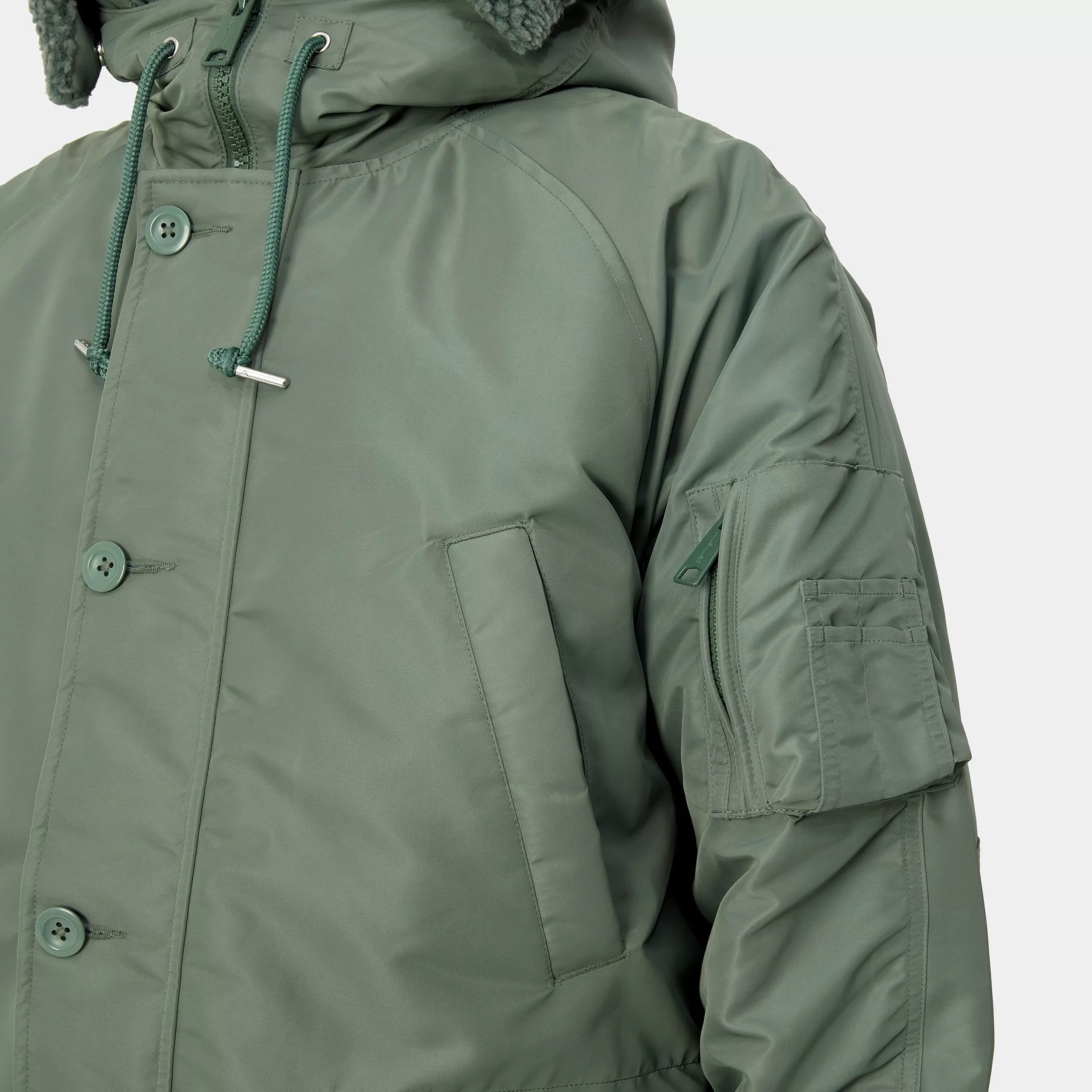 HOODED OLTEN PARKA - Duck Green 9