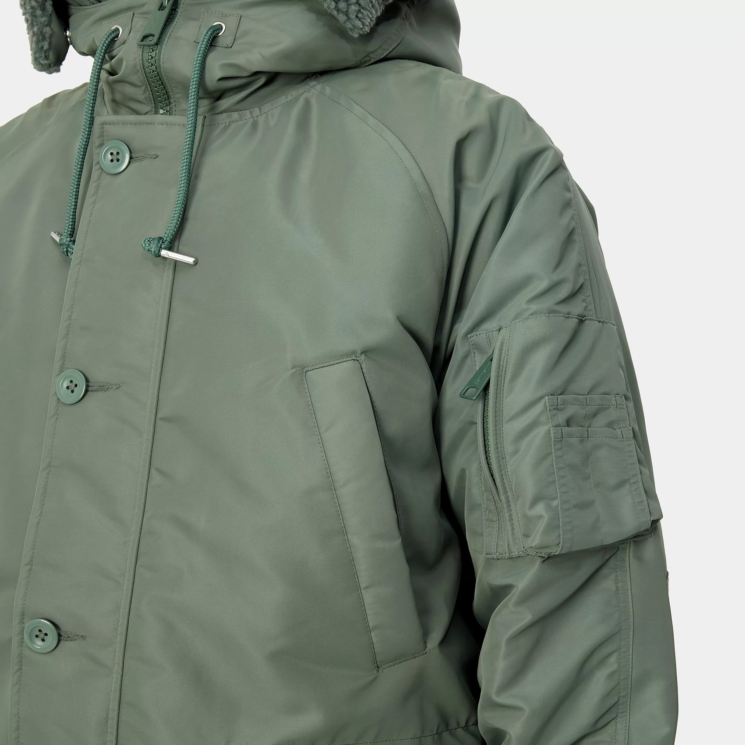 HOODED OLTEN PARKA - Duck Green