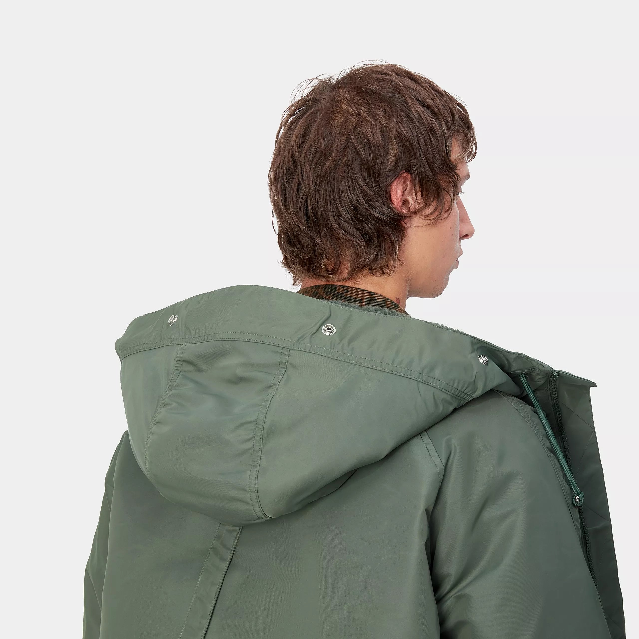 HOODED OLTEN PARKA - Duck Green 7