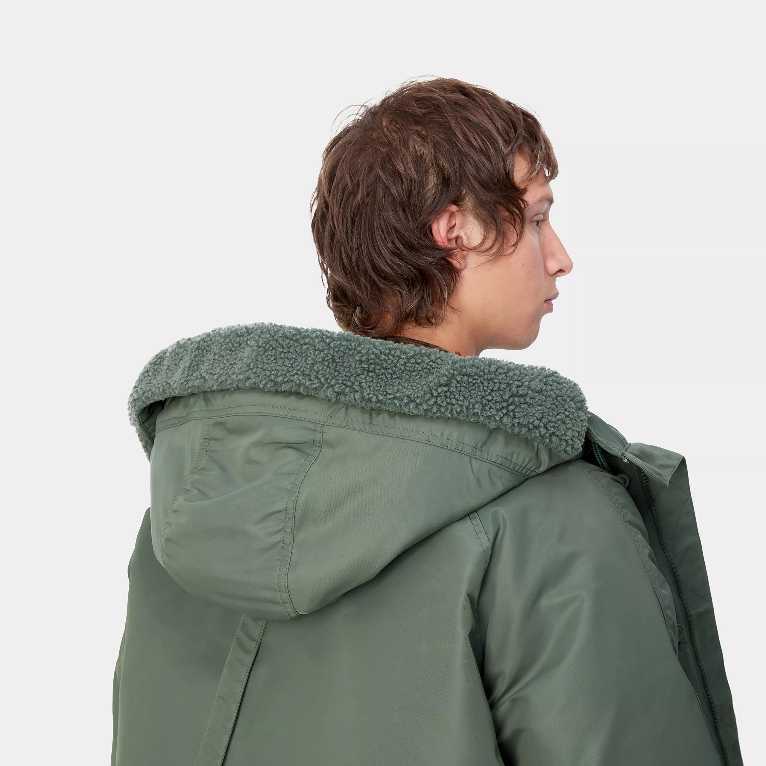 HOODED OLTEN PARKA - Duck Green