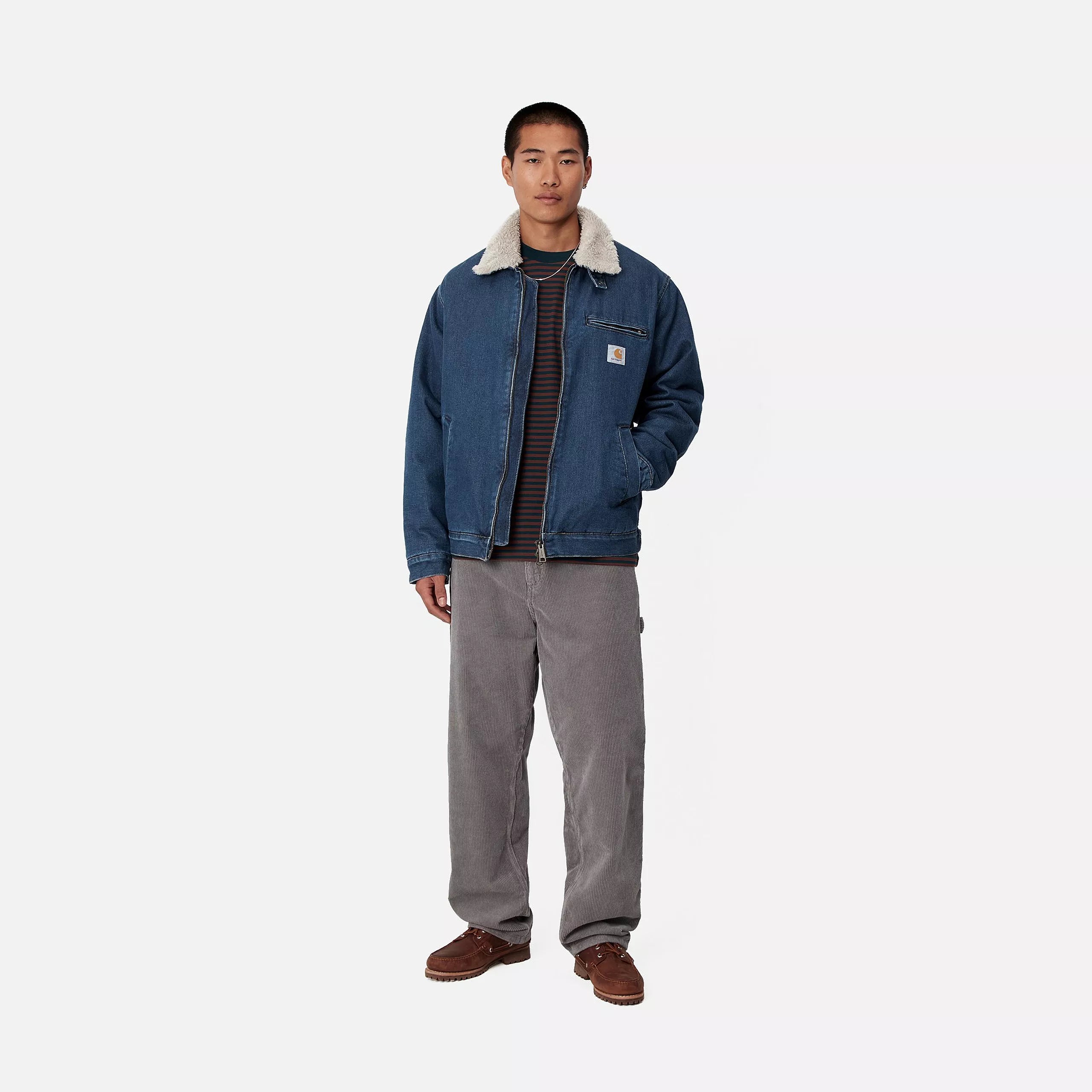 HERALD JACKET - Blue / Wall (stone washed)