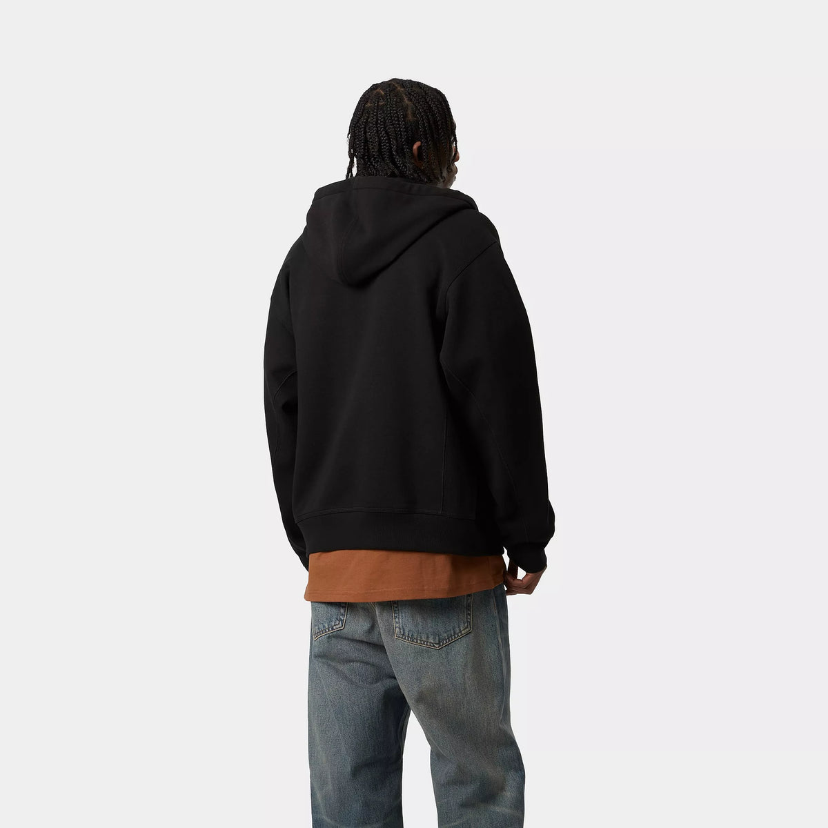 HOODED AMERICAN SCRIPT JACKET - Black 3