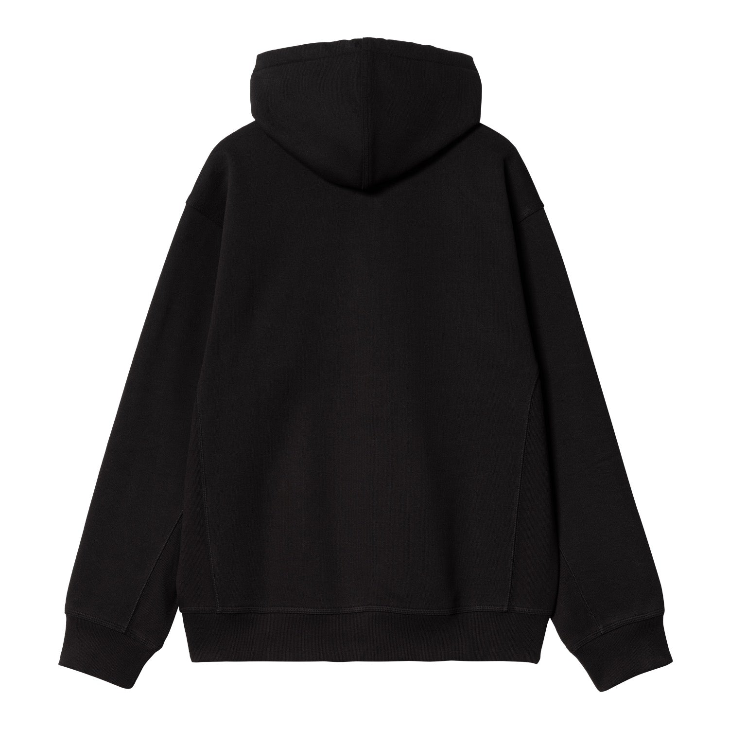 HOODED AMERICAN SCRIPT JACKET - Black