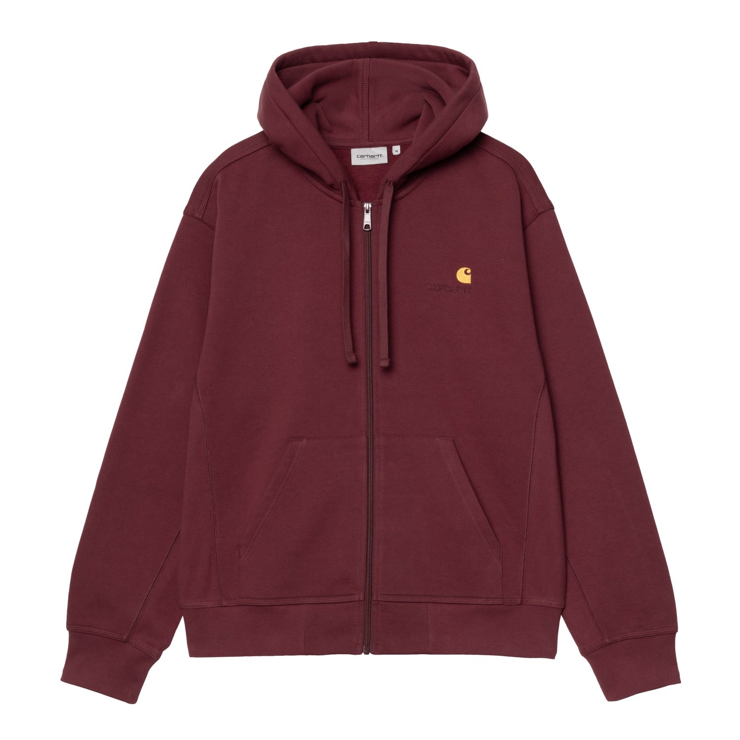 HOODED AMERICAN SCRIPT JACKET - Malbec