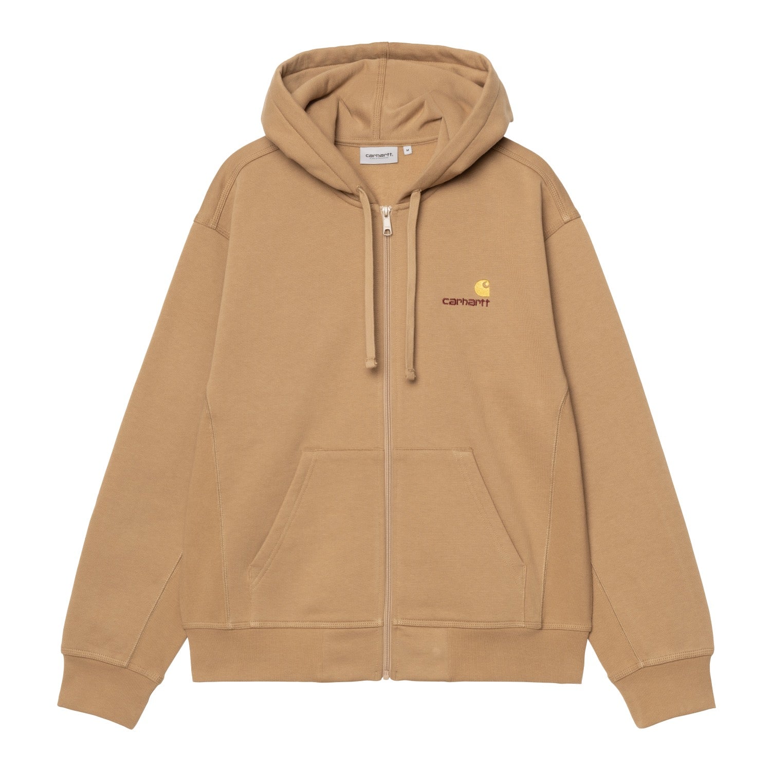 HOODED AMERICAN SCRIPT JACKET - Peanut