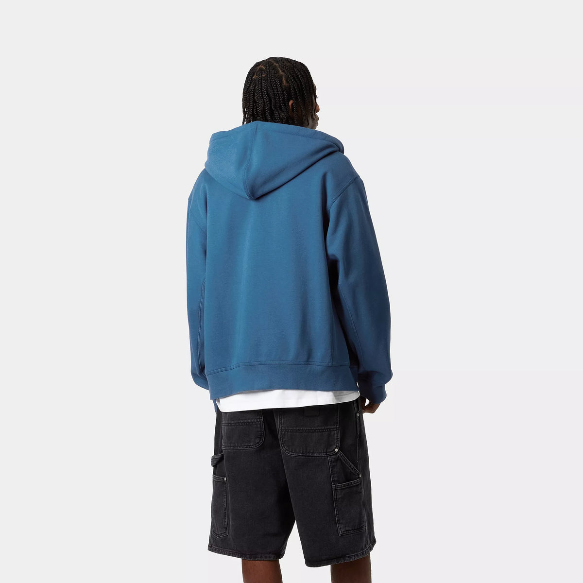 HOODED AMERICAN SCRIPT JACKET - Sodalite 3