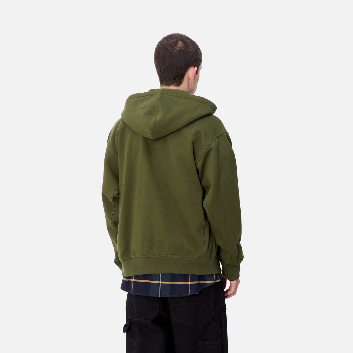HOODED AMERICAN SCRIPT JACKET - Tarragon 3