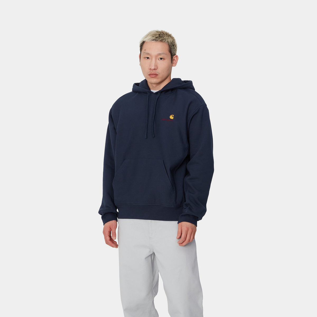 HOODED AMERICAN SCRIPT SWEATSHIRT - Air Force Blue 2
