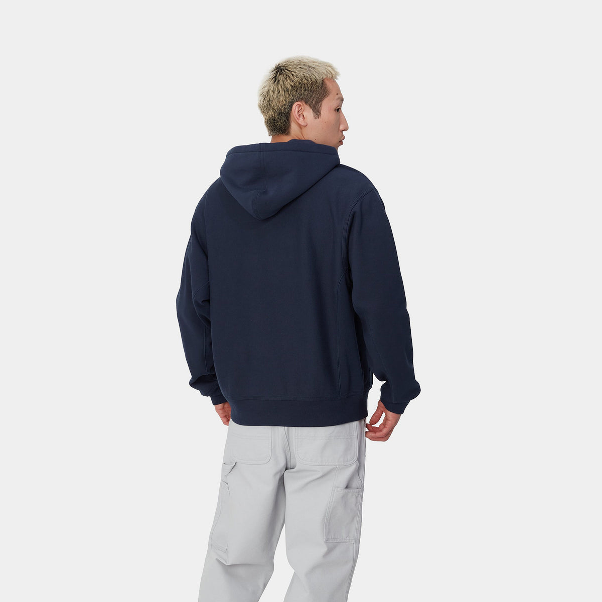 HOODED AMERICAN SCRIPT SWEATSHIRT - Air Force Blue 3