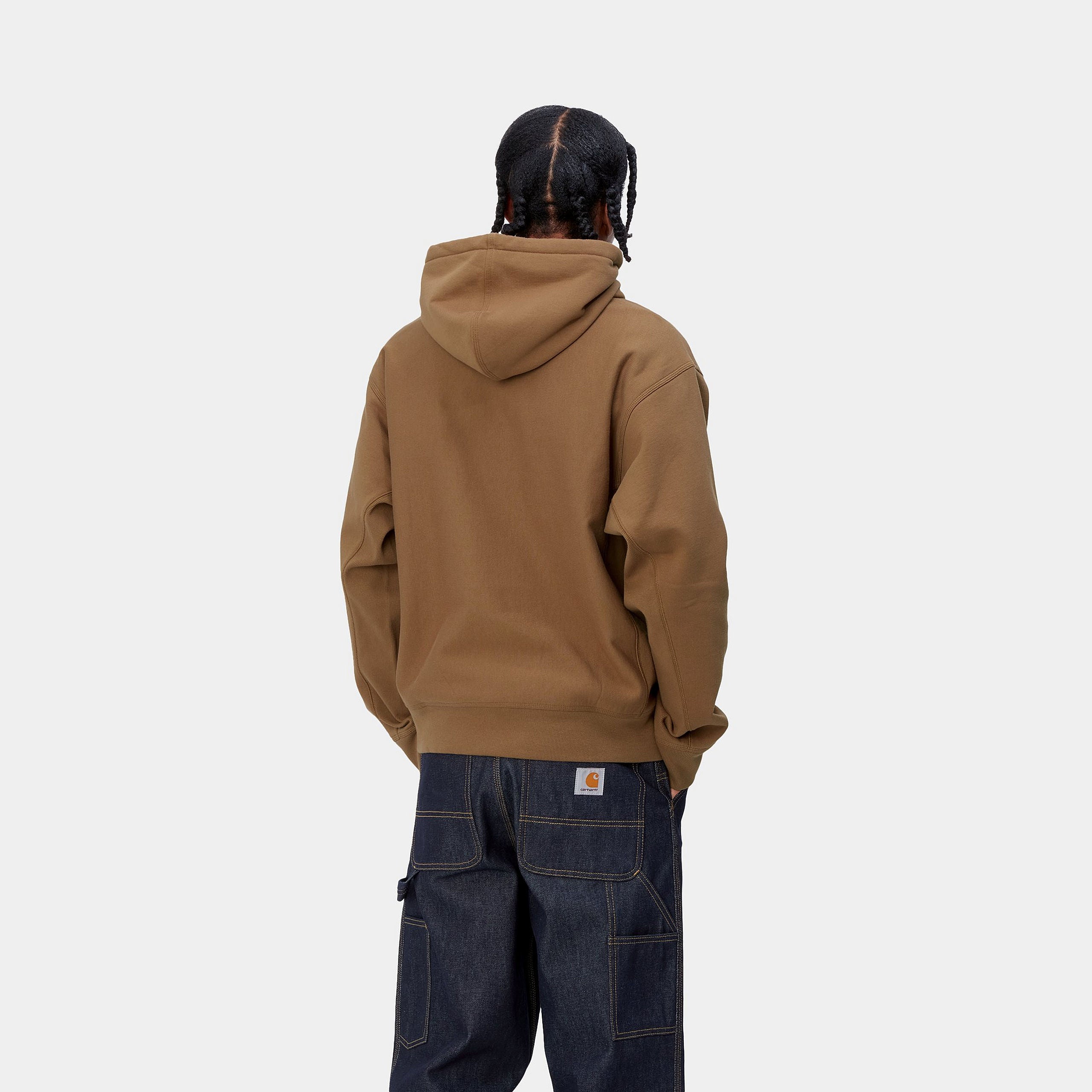 HOODED AMERICAN SCRIPT SWEATSHIRT - Hamilton Brown