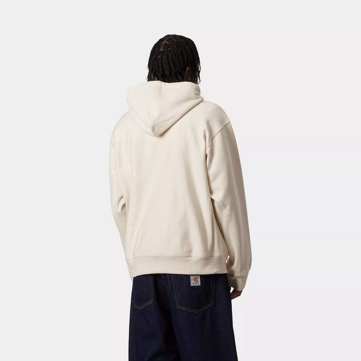 HOODED AMERICAN SCRIPT SWEAT - Natural 3