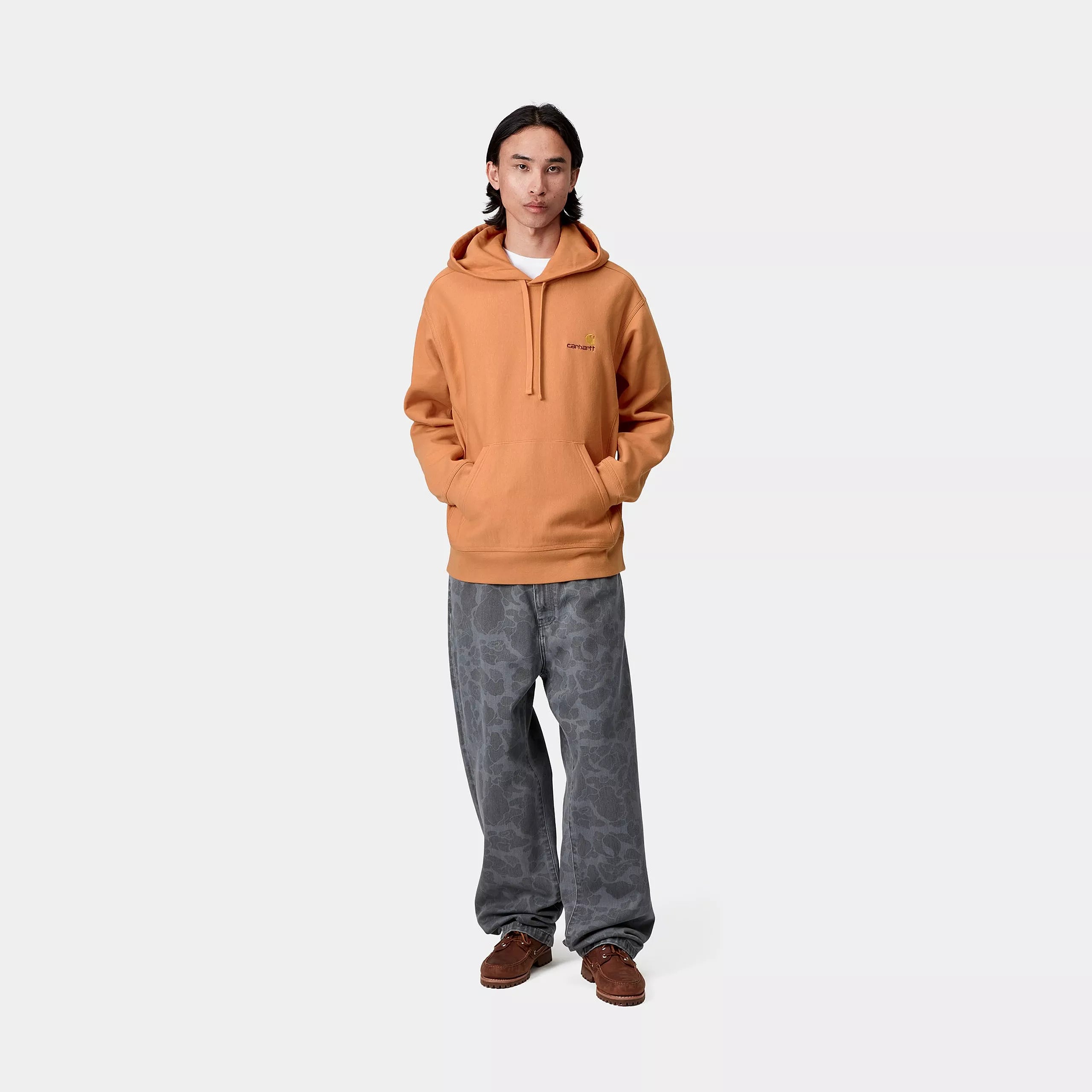 HOODED AMERICAN SCRIPT SWEAT - Redhaven 4
