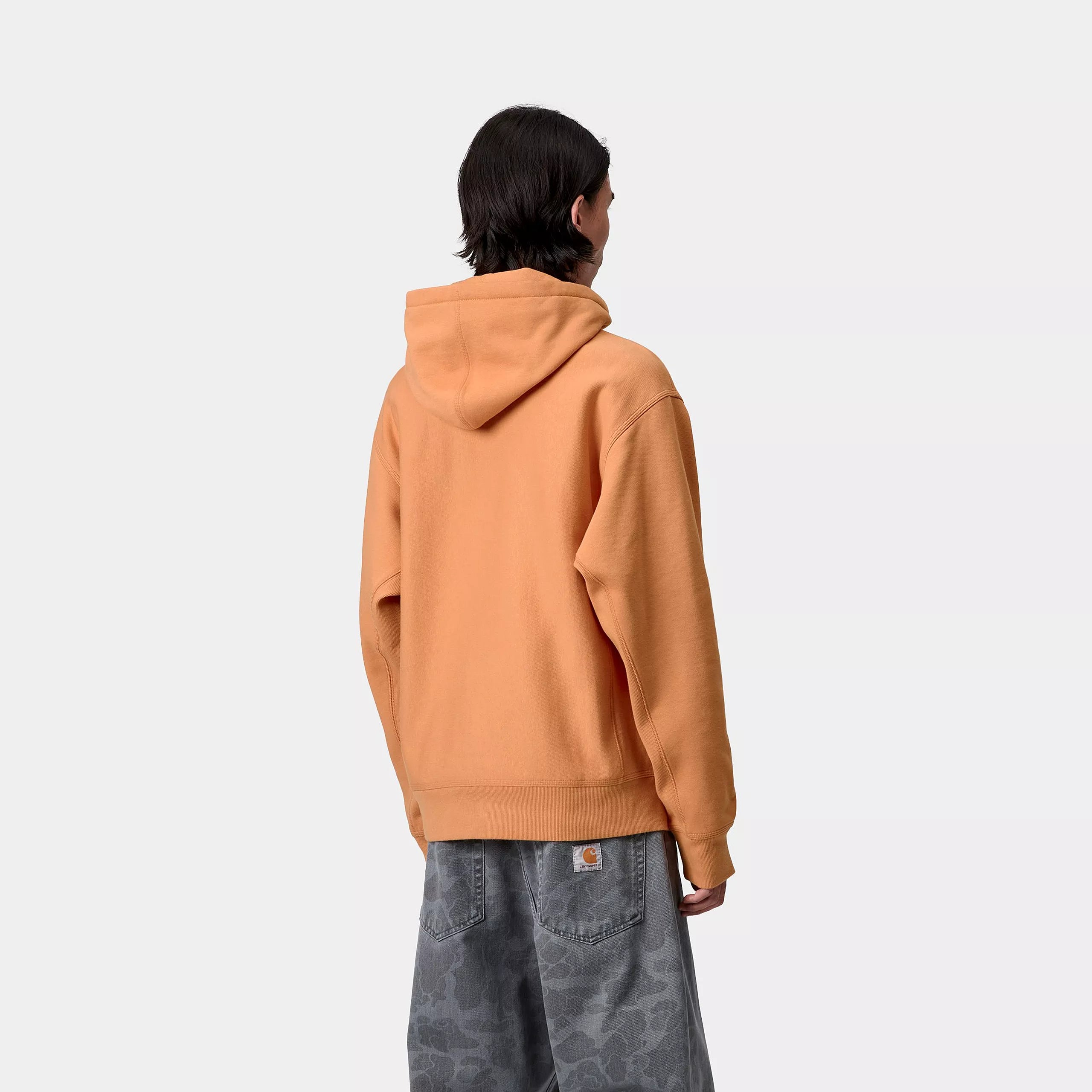 HOODED AMERICAN SCRIPT SWEAT - Redhaven 3