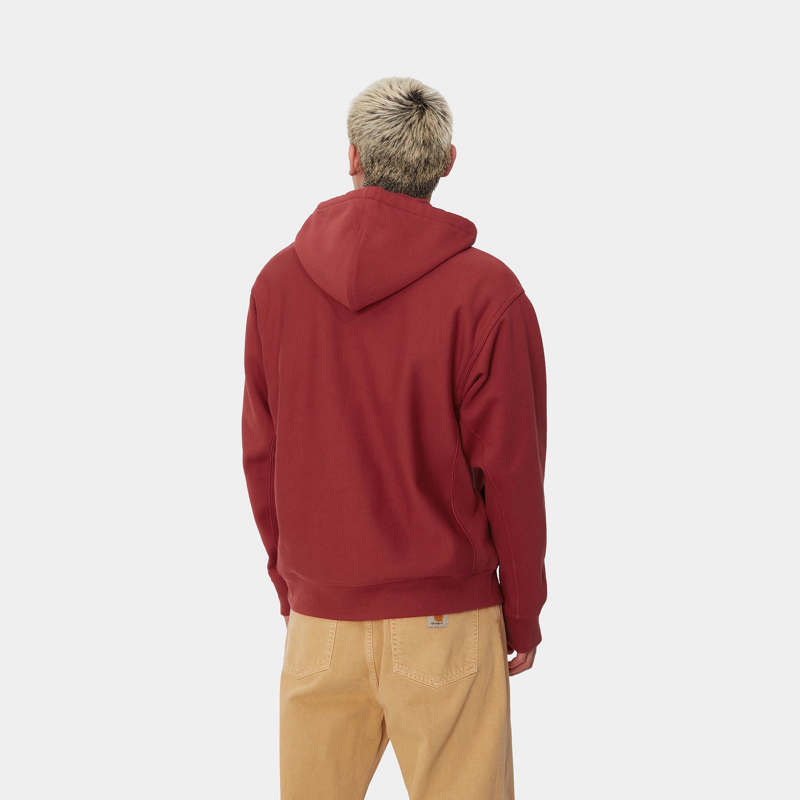 HOODED AMERICAN SCRIPT SWEATSHIRT - Tuscany 3