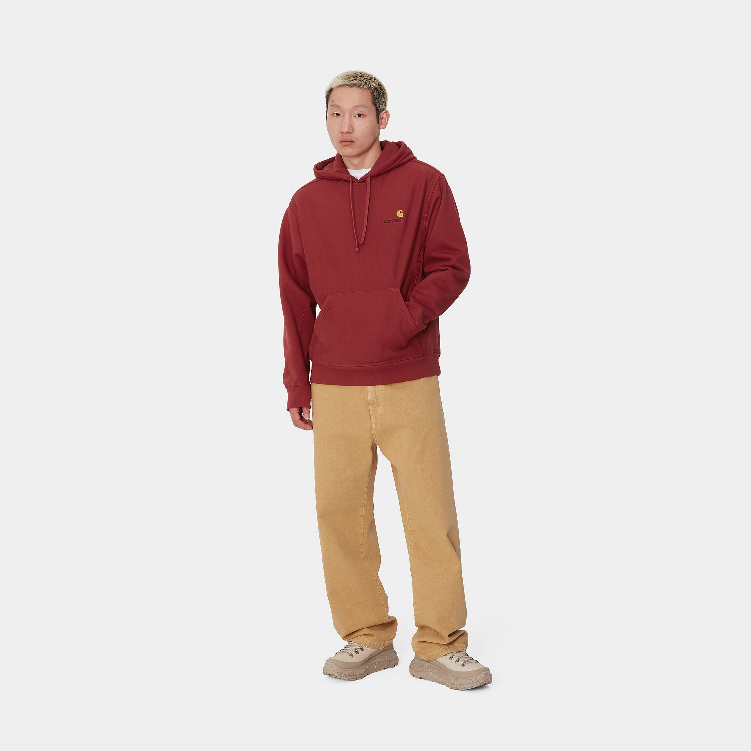 HOODED AMERICAN SCRIPT SWEATSHIRT - Tuscany 4