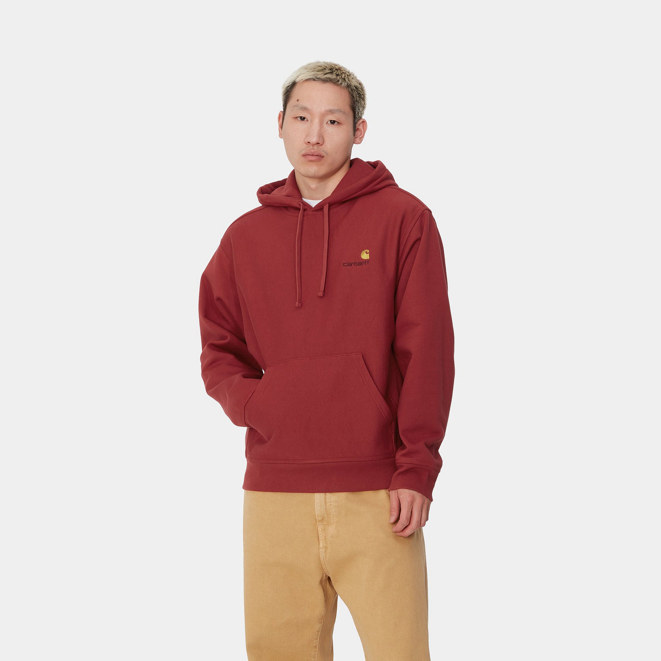 HOODED AMERICAN SCRIPT SWEATSHIRT - Tuscany 2