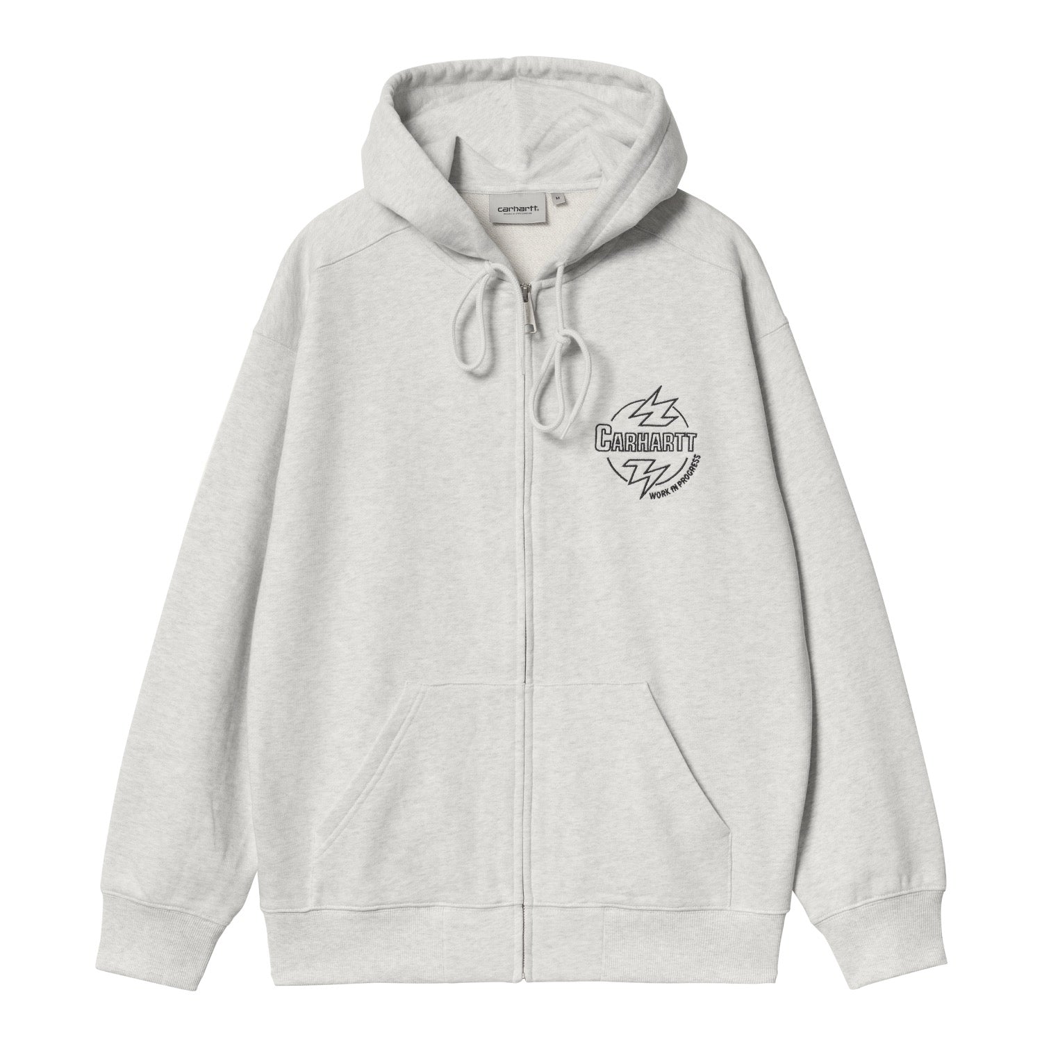 HOODED BLAZE JACKET - Ash Heather / Black 1