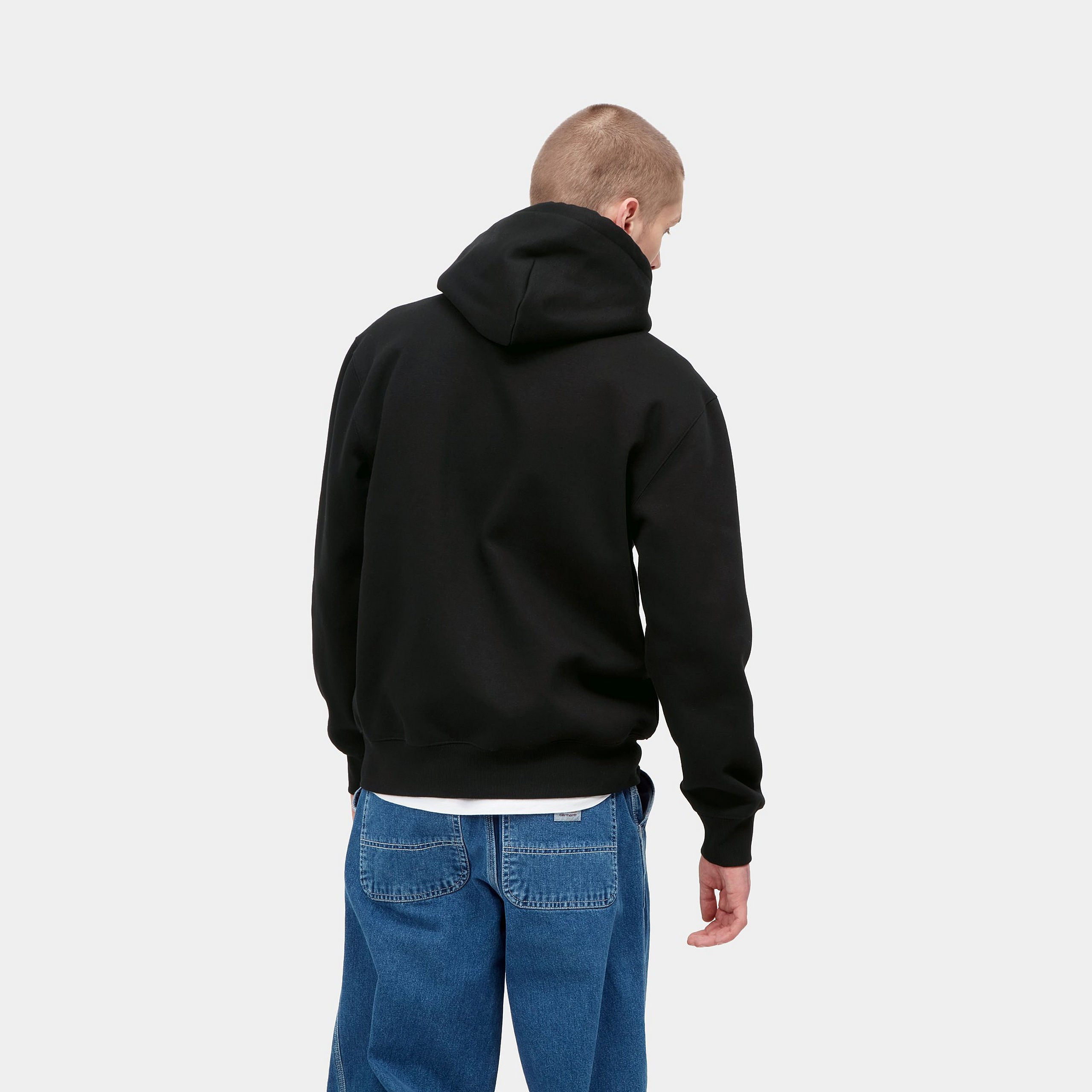 HOODED CARHARTT SWEAT - Black / Black