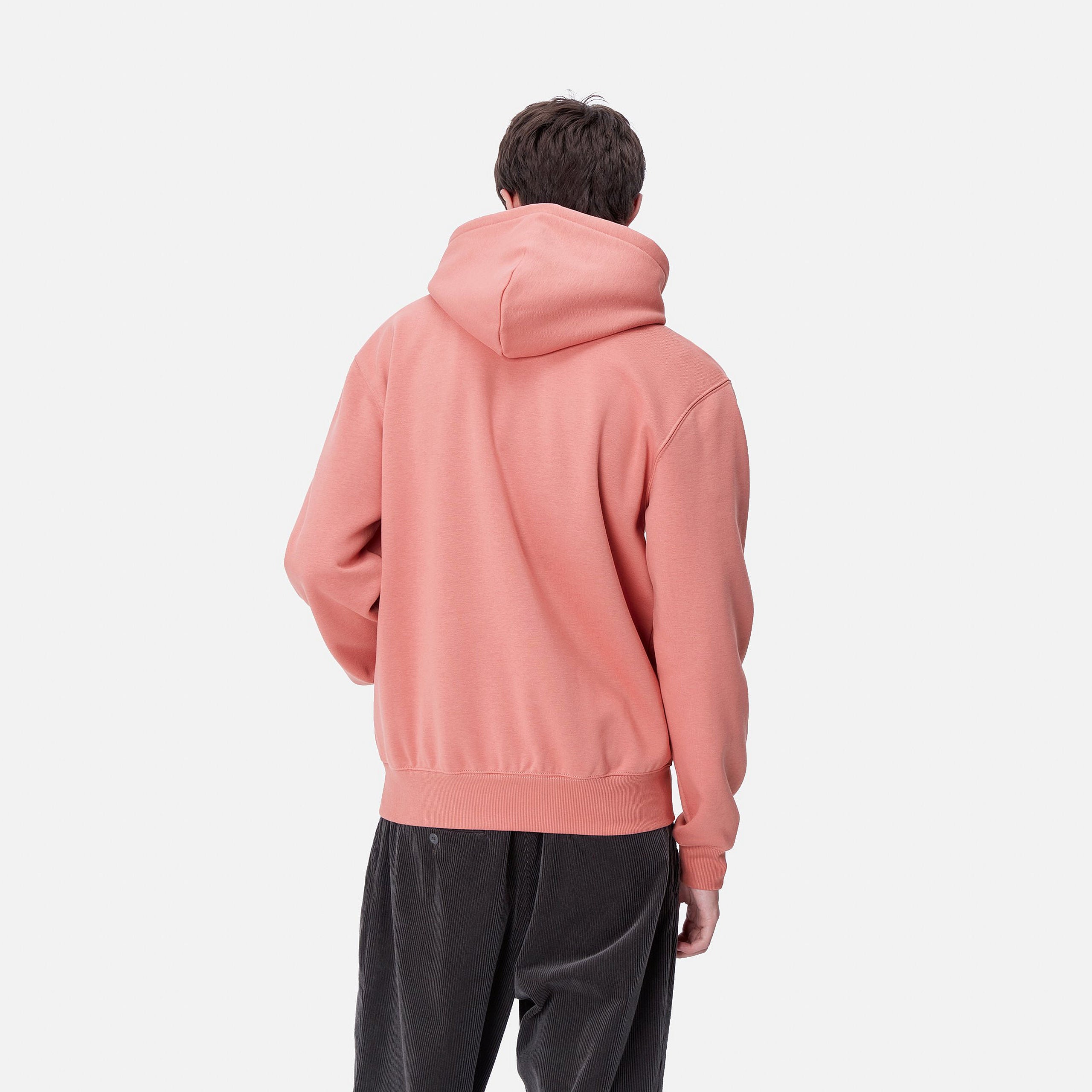 HOODED CARHARTT SWEAT - Dusty Rose / Sycamore Tree