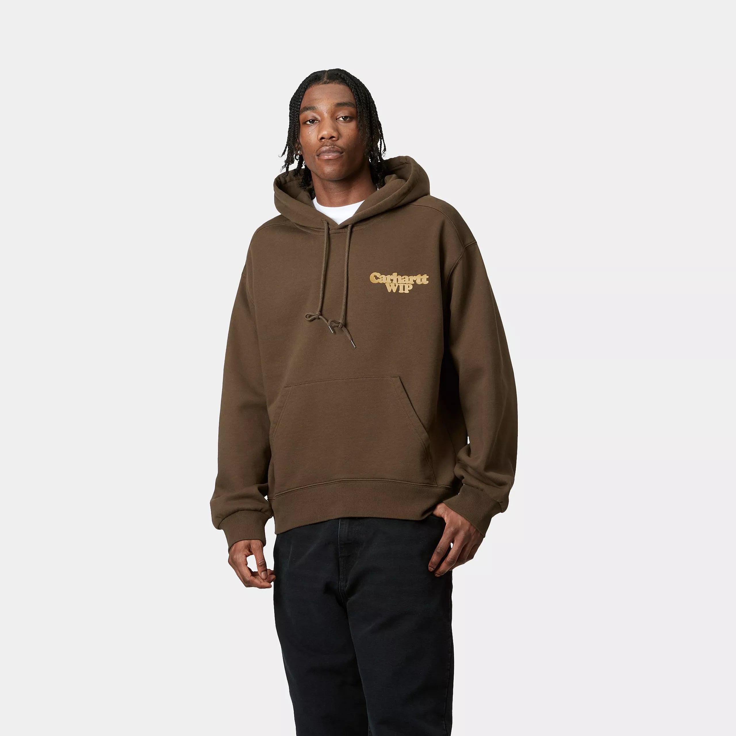 HOODED CHARM LINK SWEAT - Liberica / Gold (stone washed)