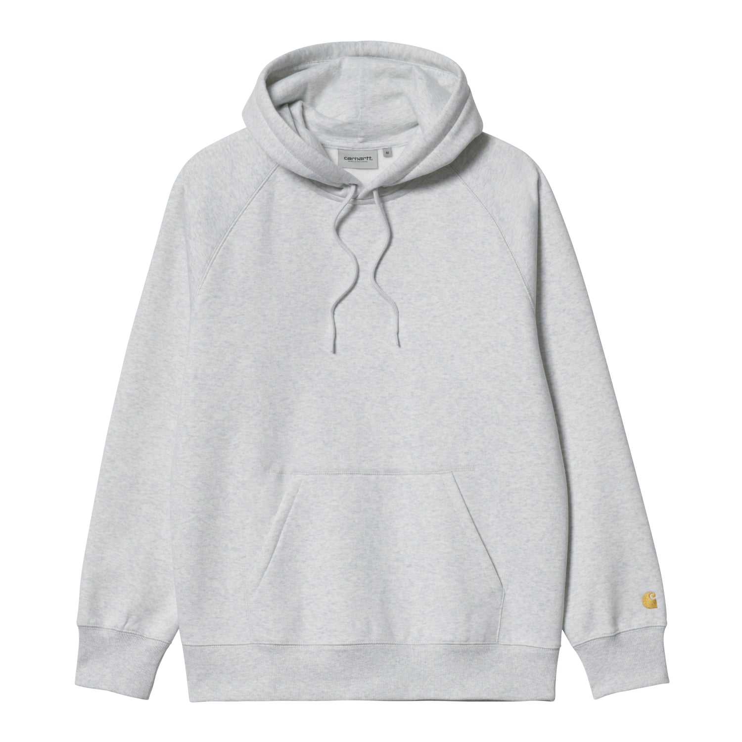 HOODED CHASE SWEATSHIRT - Ash Heather / Gold