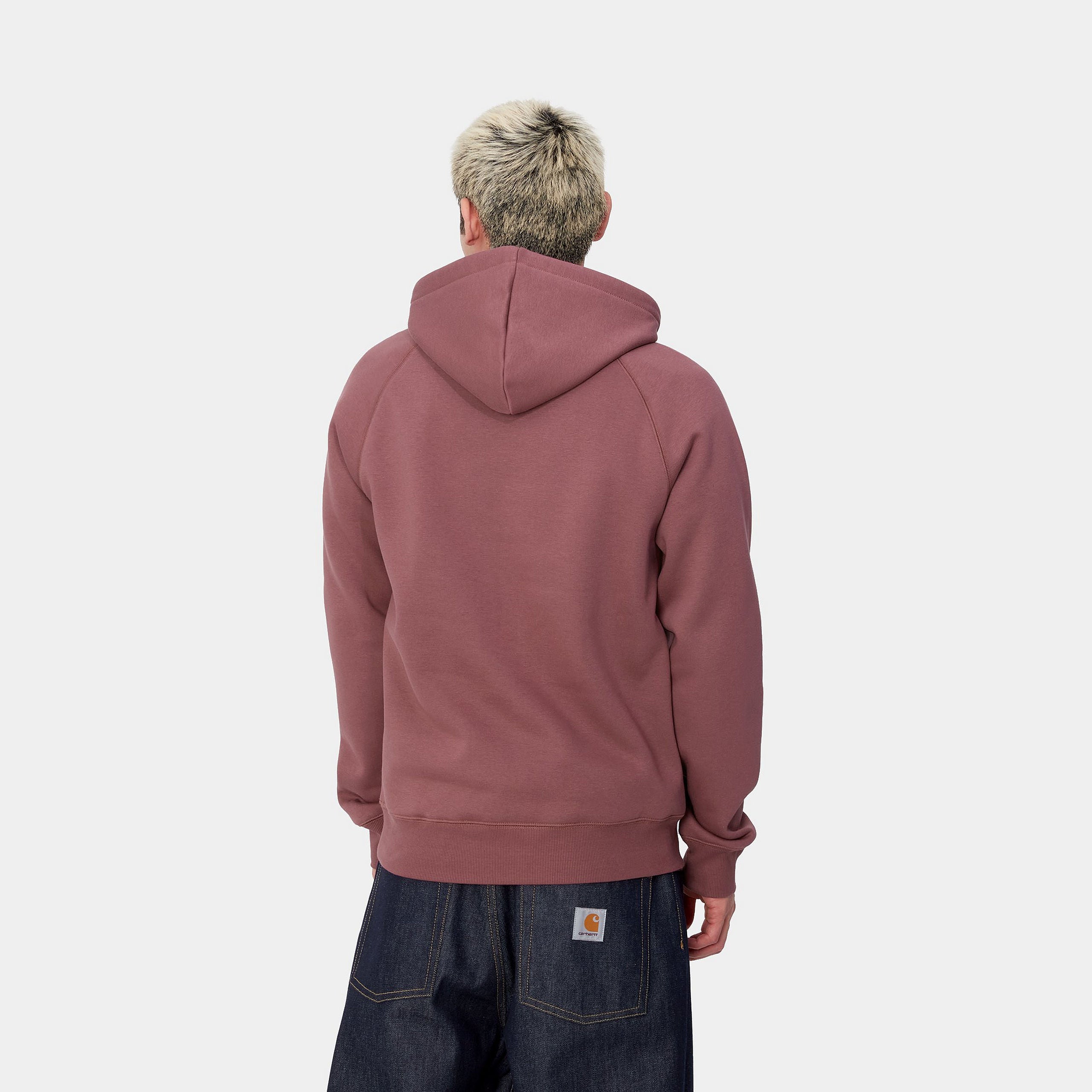 HOODED CHASE SWEAT - Dusty Fuchsia / Gold