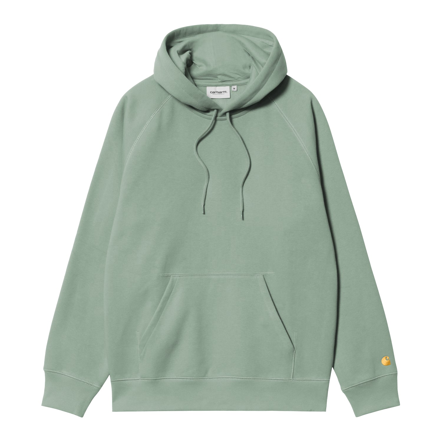 HOODED CHASE SWEATSHIRT - Frosted Green / Gold