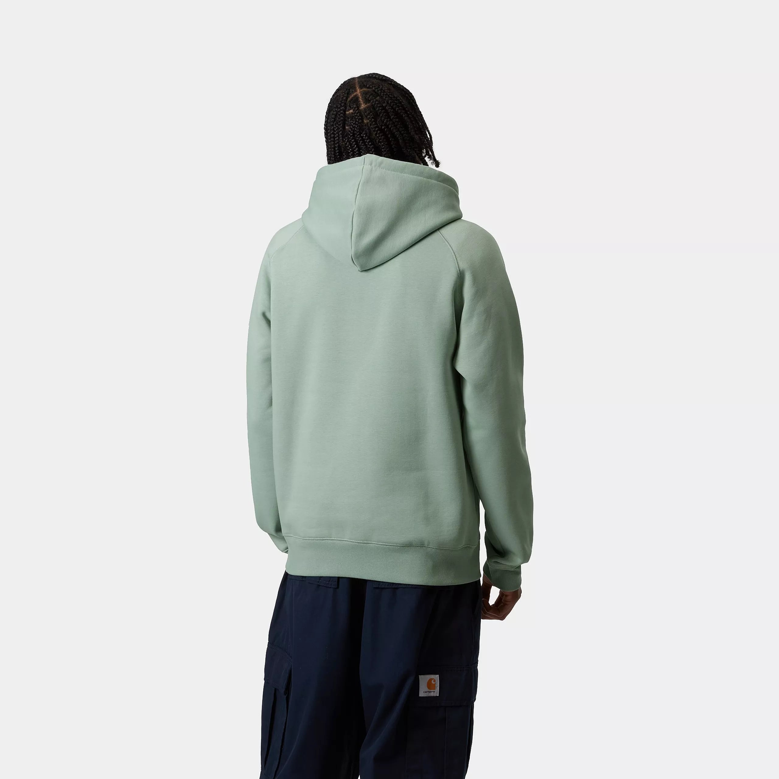 HOODED CHASE SWEATSHIRT - Frosted Green / Gold