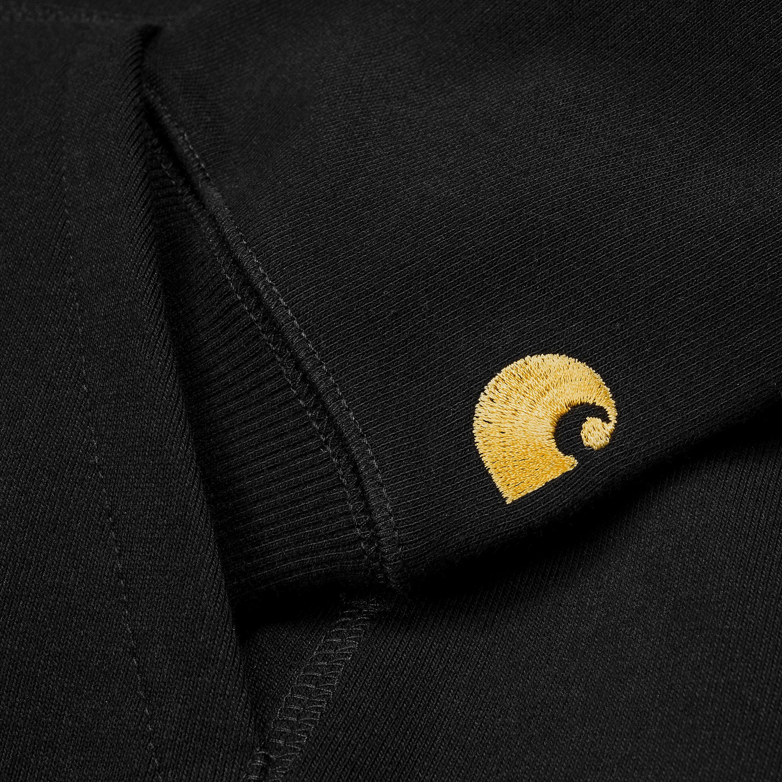 HOODED CHASE SWEAT - Black / Gold