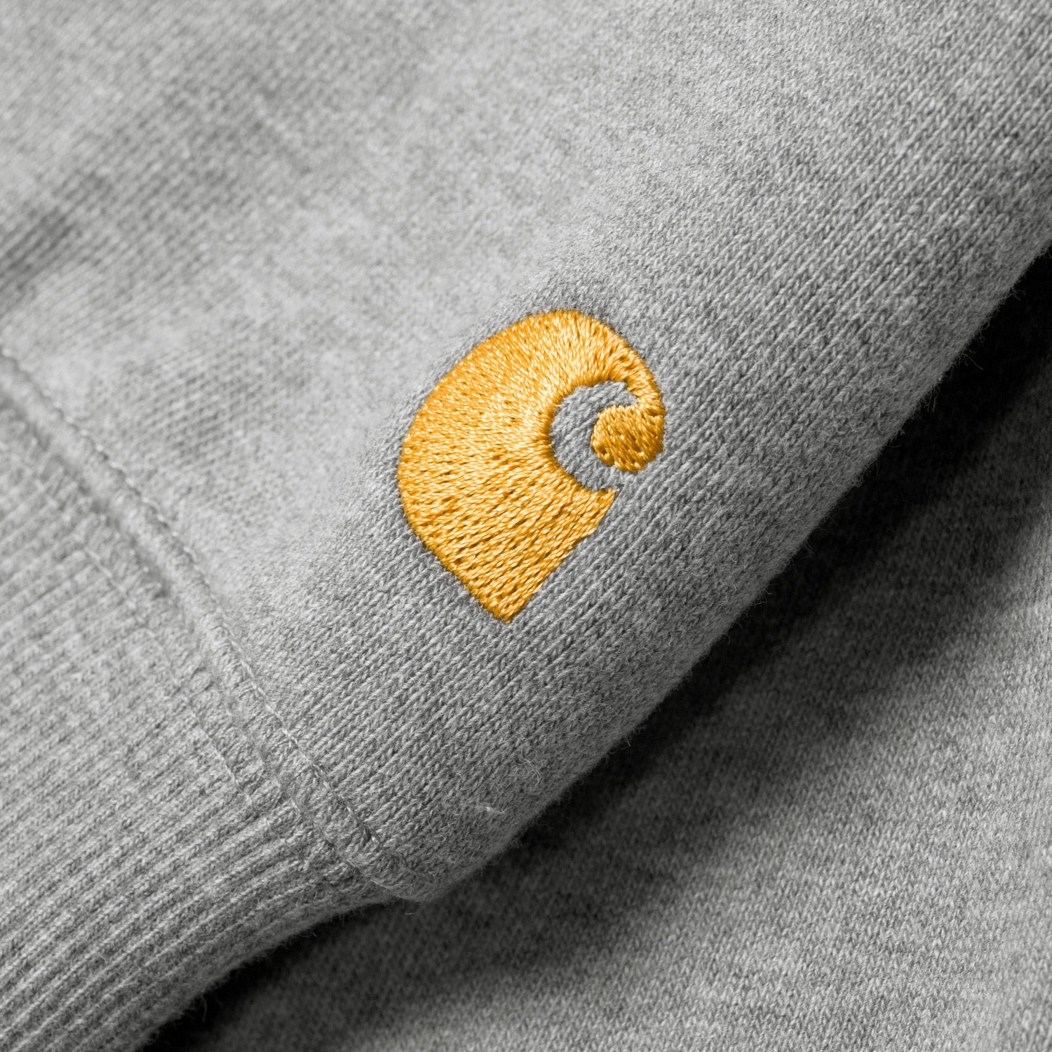 HOODED CHASE SWEATSHIRT - Grey Heather / Gold