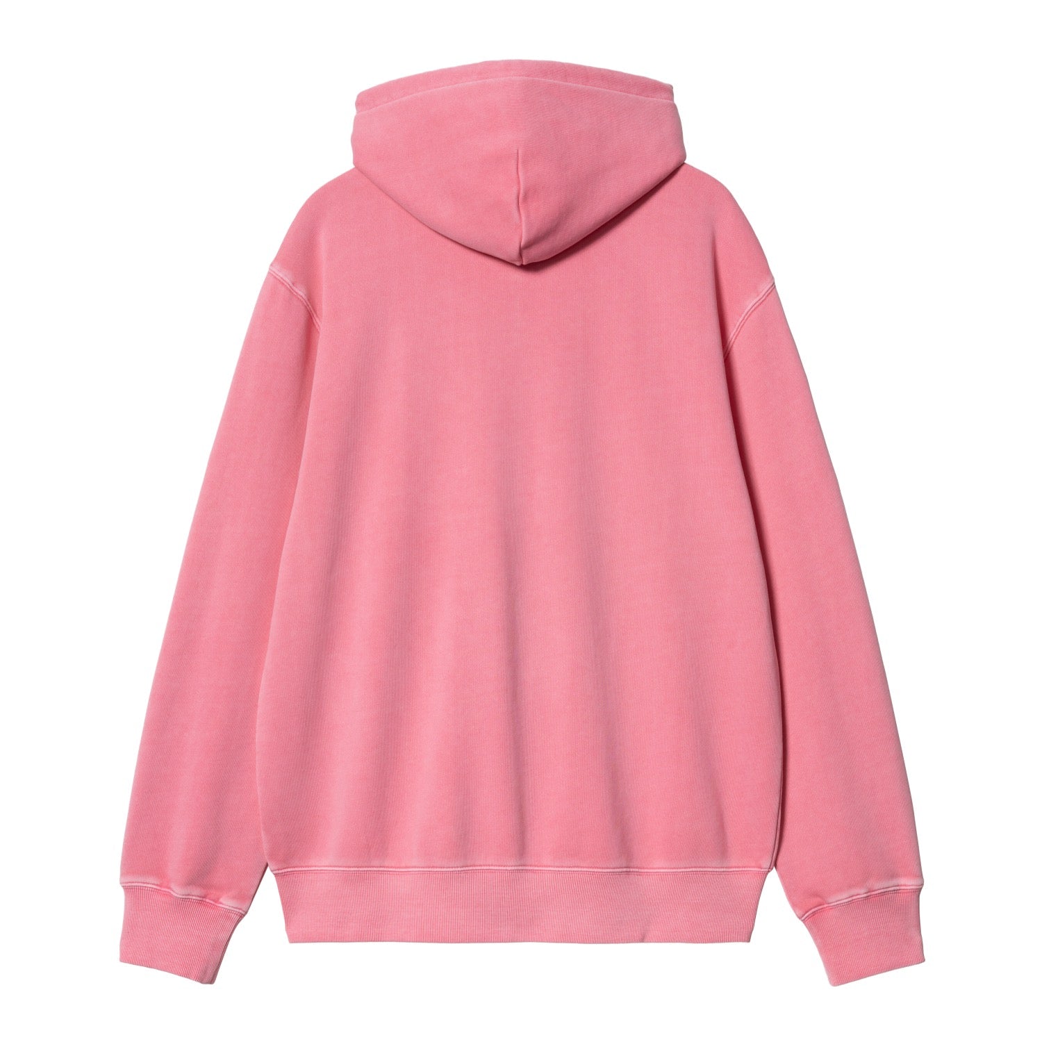 HOODED DUSTER SCRIPT JACKET - Charm Pink (garment dyed)