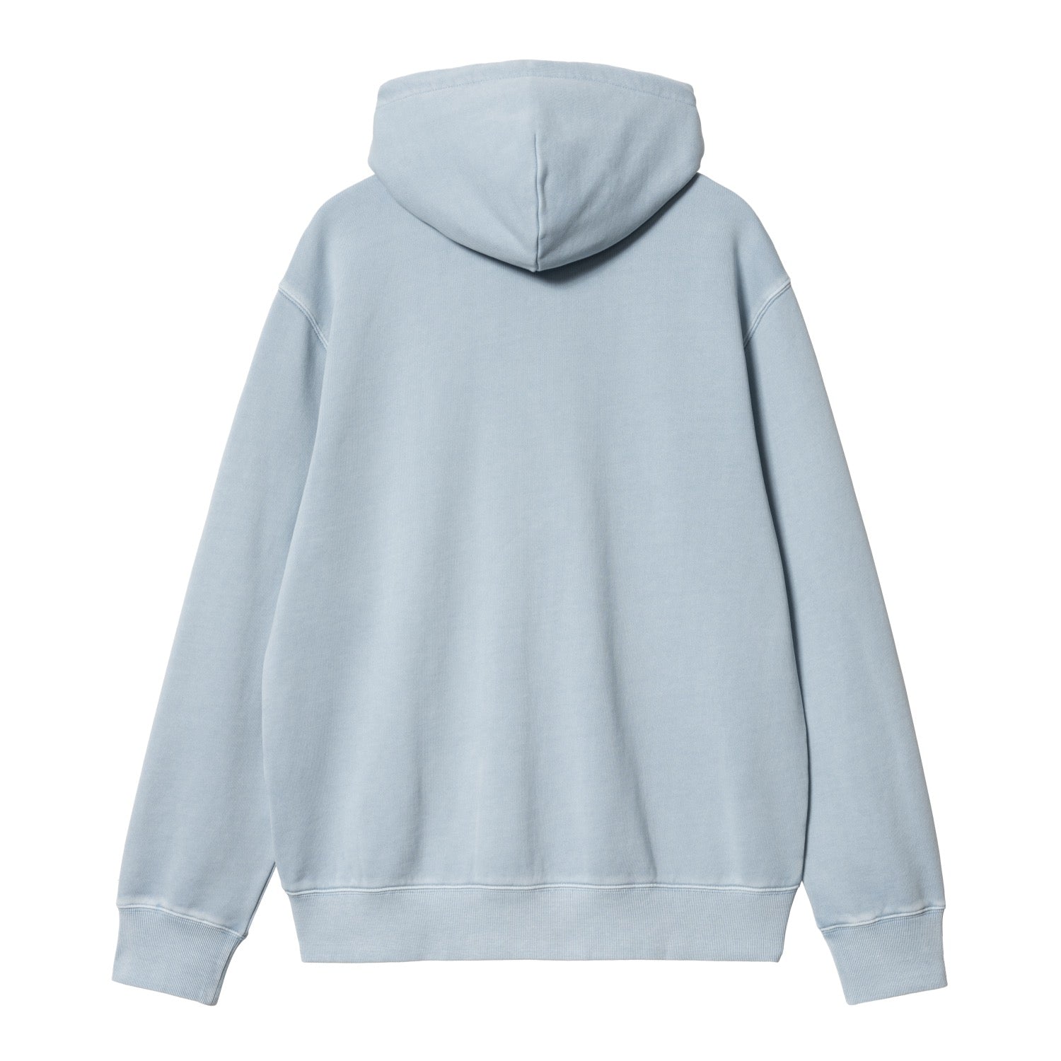 HOODED DUSTER SCRIPT JACKET - Misty Sky (garment dyed)