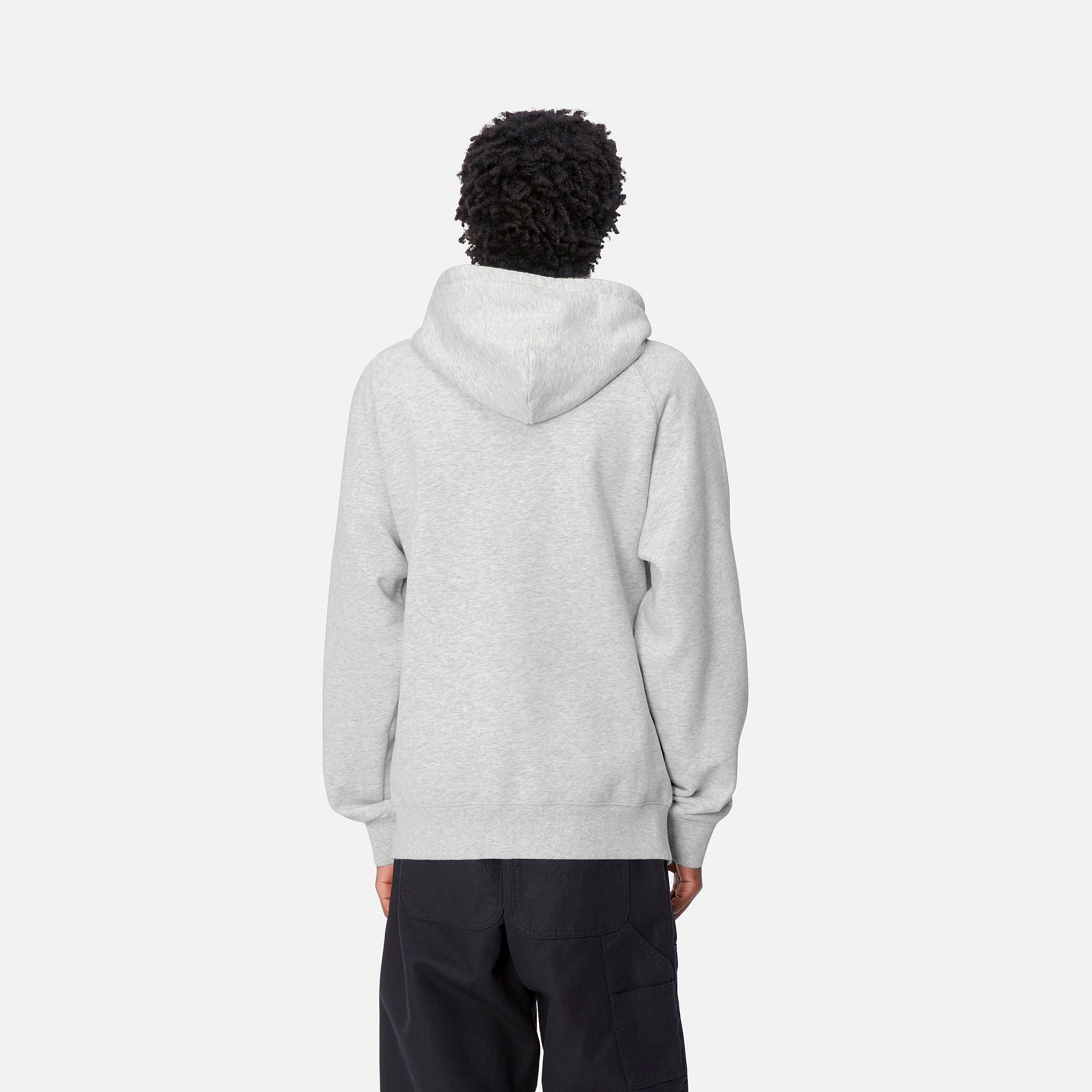 HOODED PEPE FRIENDS SWEAT - Ash Heather / Black