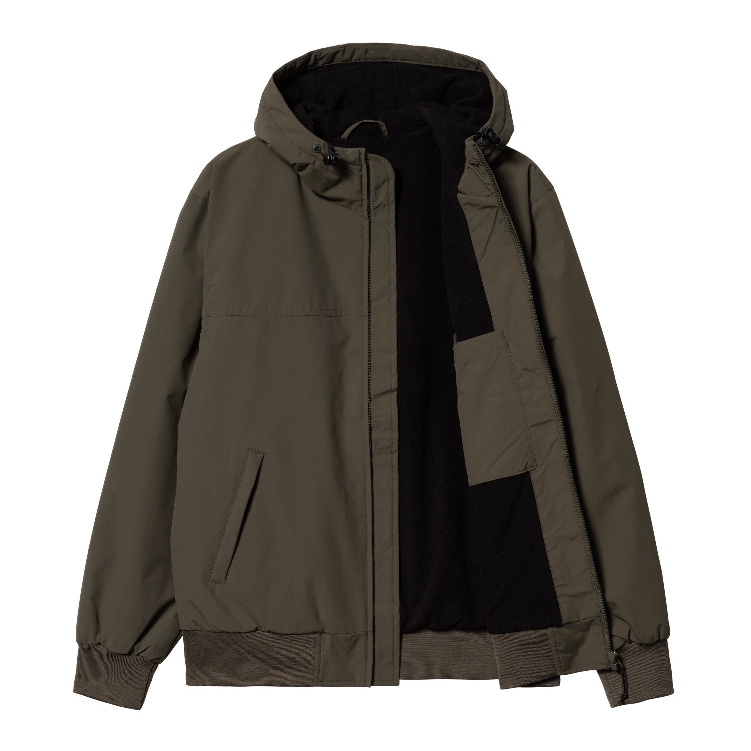 HOODED SAIL JACKET - Cypress / Black