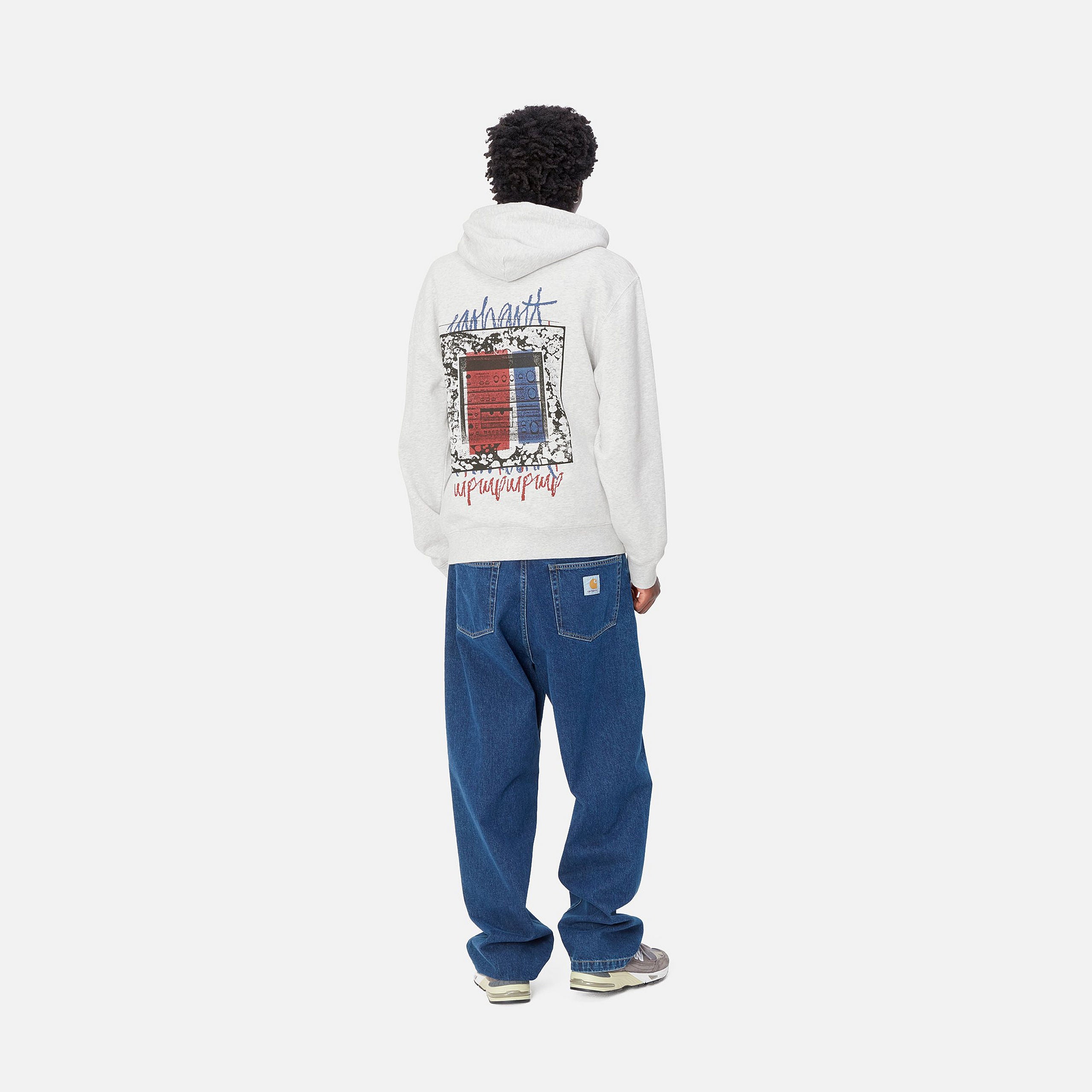 HOODED STEREO SWEAT - Ash Heather 4