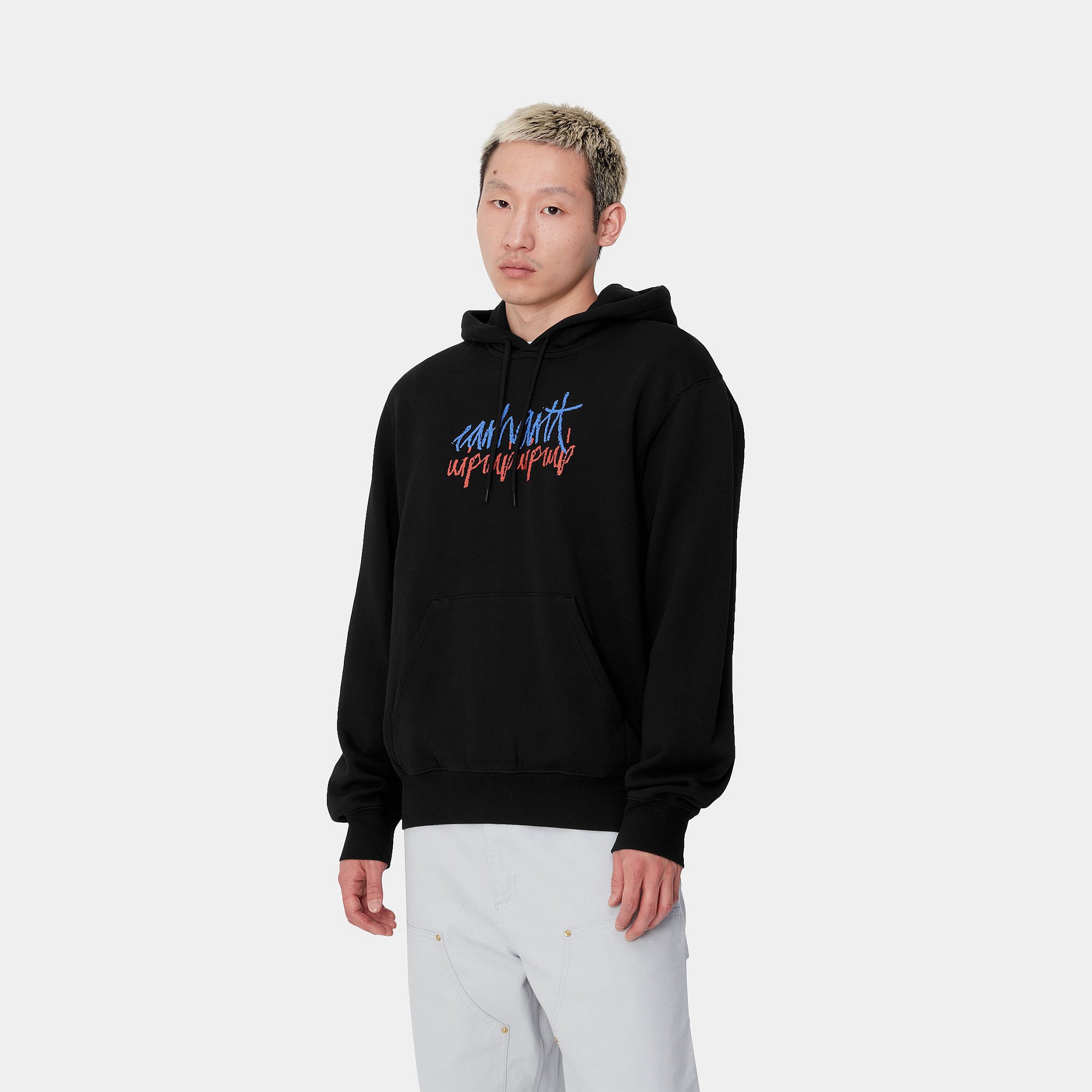 HOODED STEREO SWEAT - Black