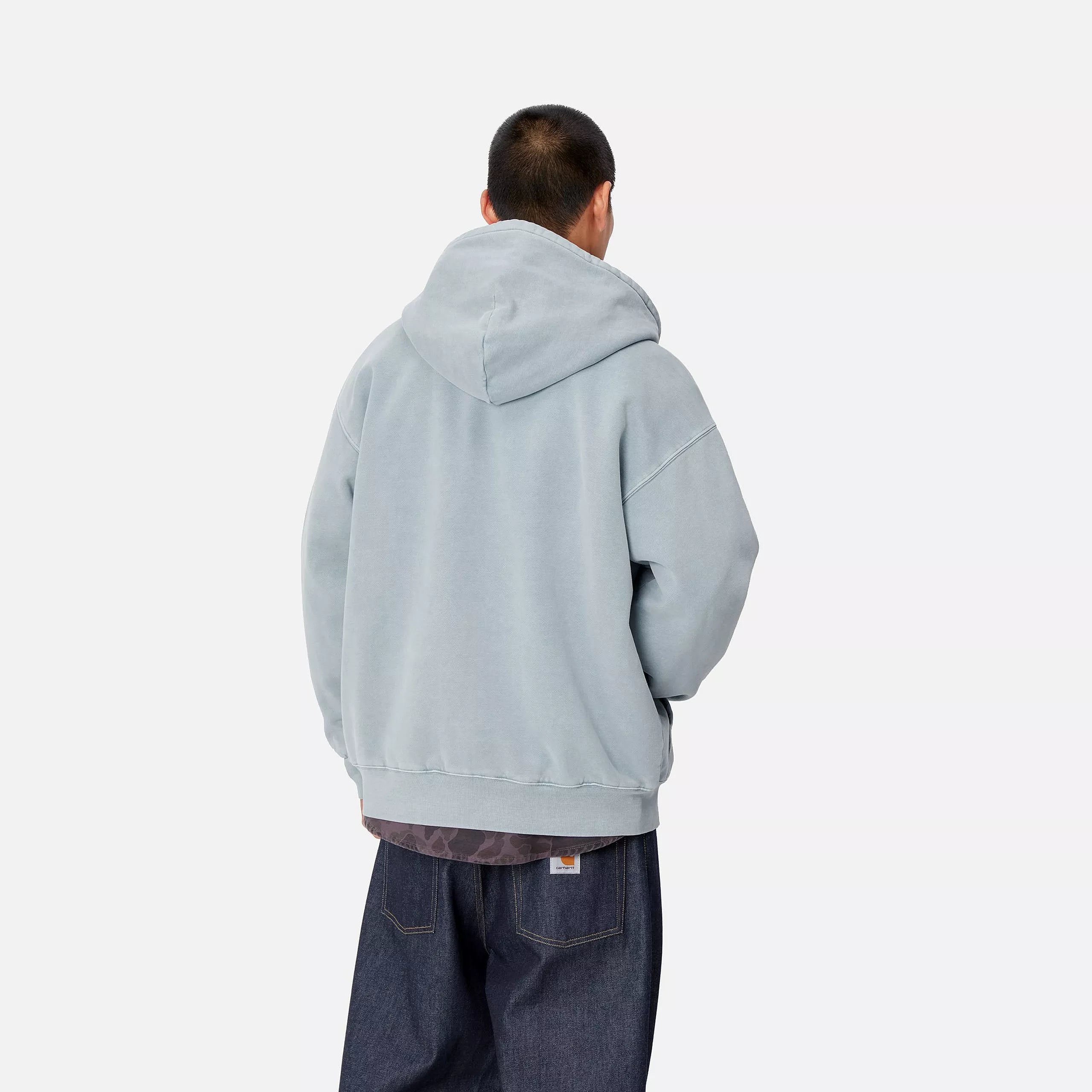 HOODED VISTA JACKET - Dusty Ice (garment dyed)