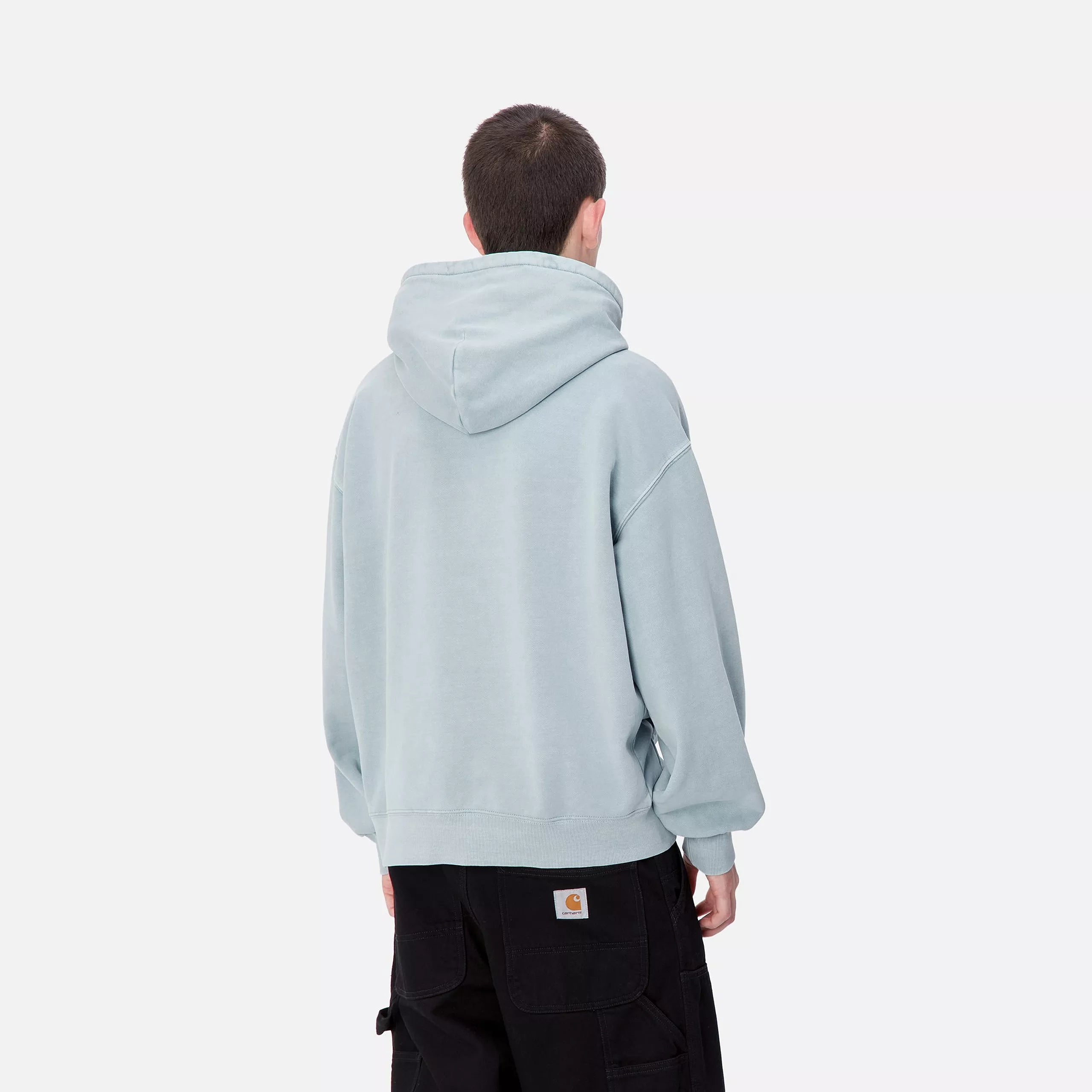 HOODED VISTA SWEAT - Dusty Ice (garment dyed)