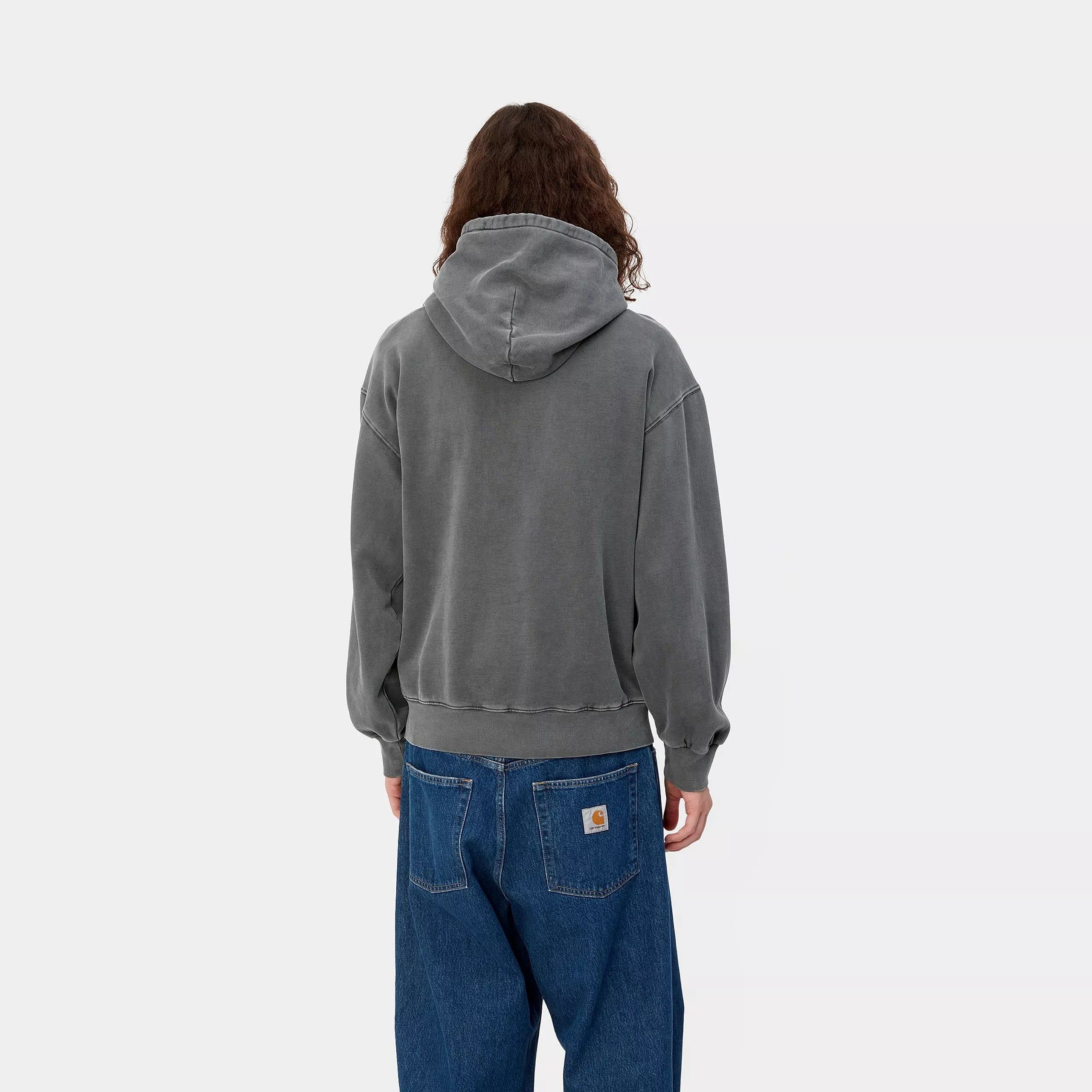 HOODED VISTA SWEAT - Graphite (garment dyed)