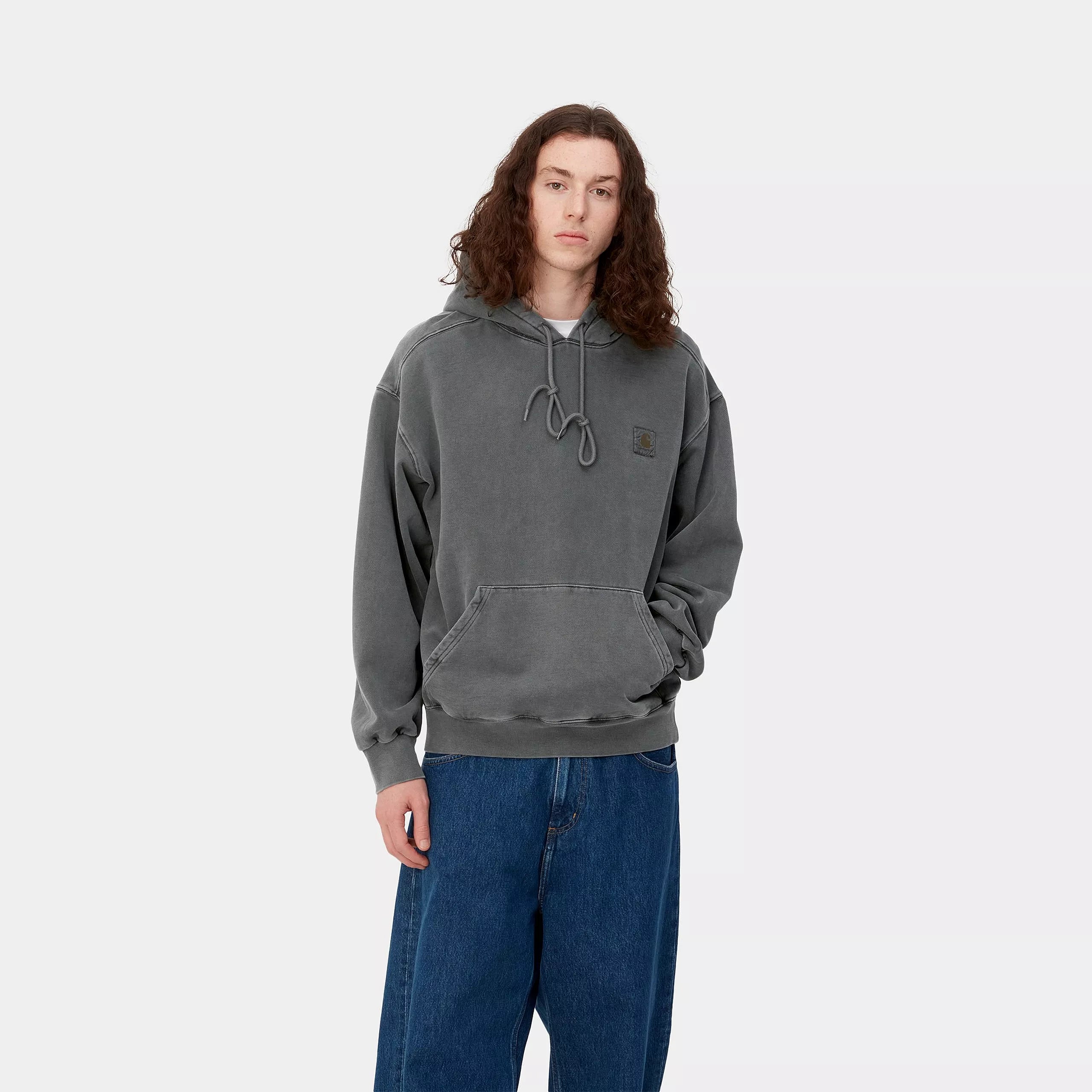 HOODED VISTA SWEAT - Graphite (garment dyed)