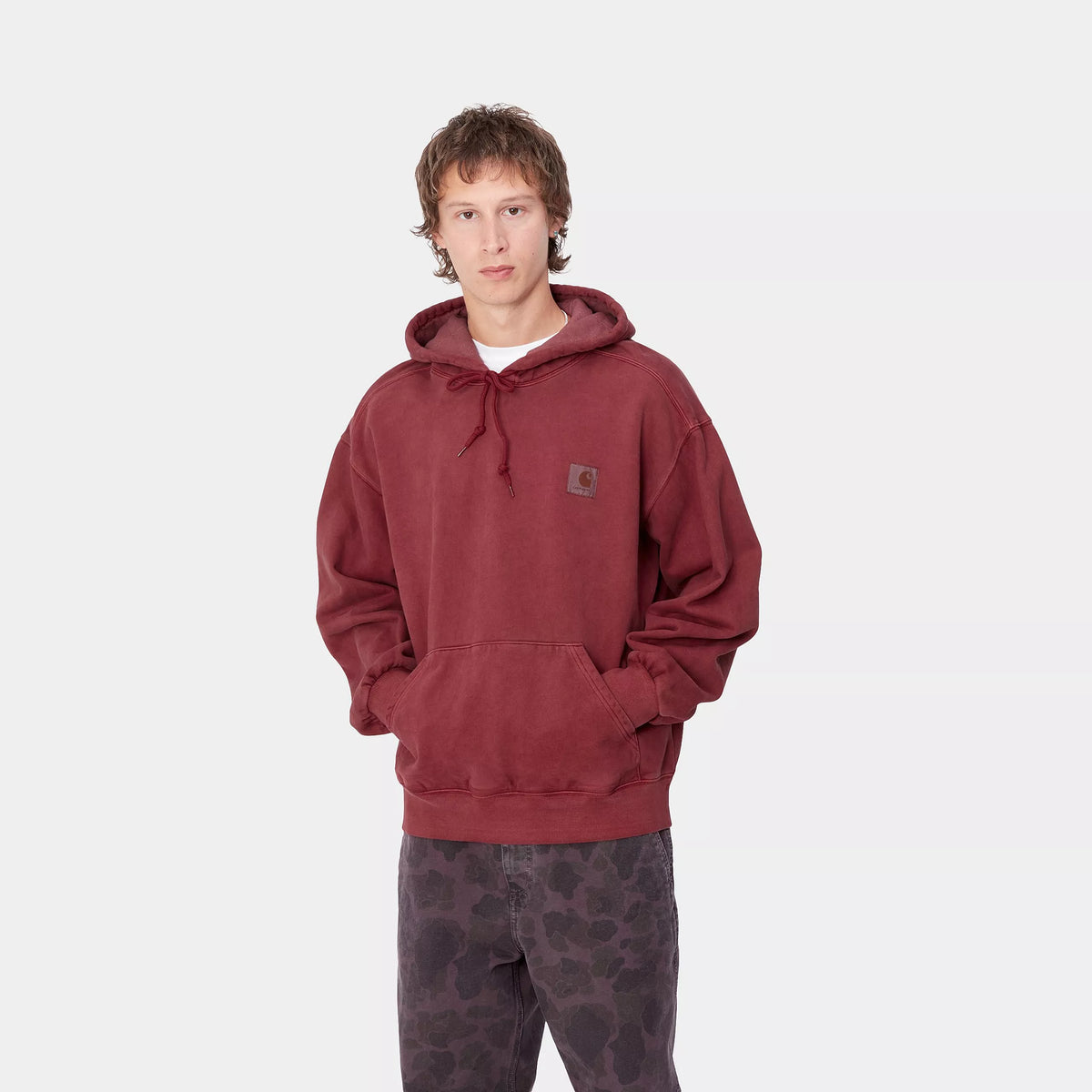 HOODED VISTA SWEAT - Scarlet (garment dyed) 2