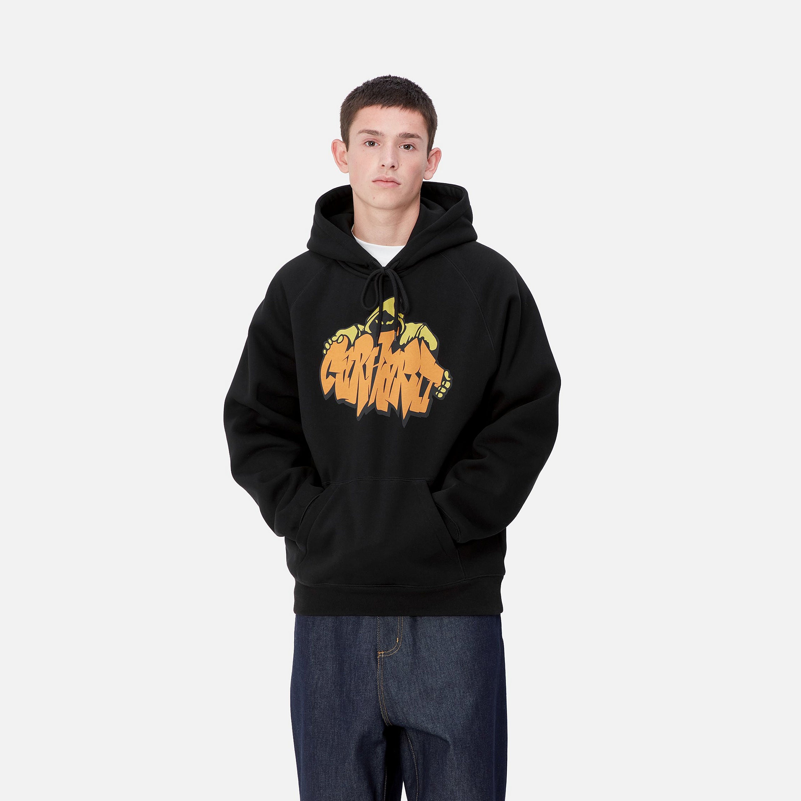 HOODED YUTE SWEAT - Black